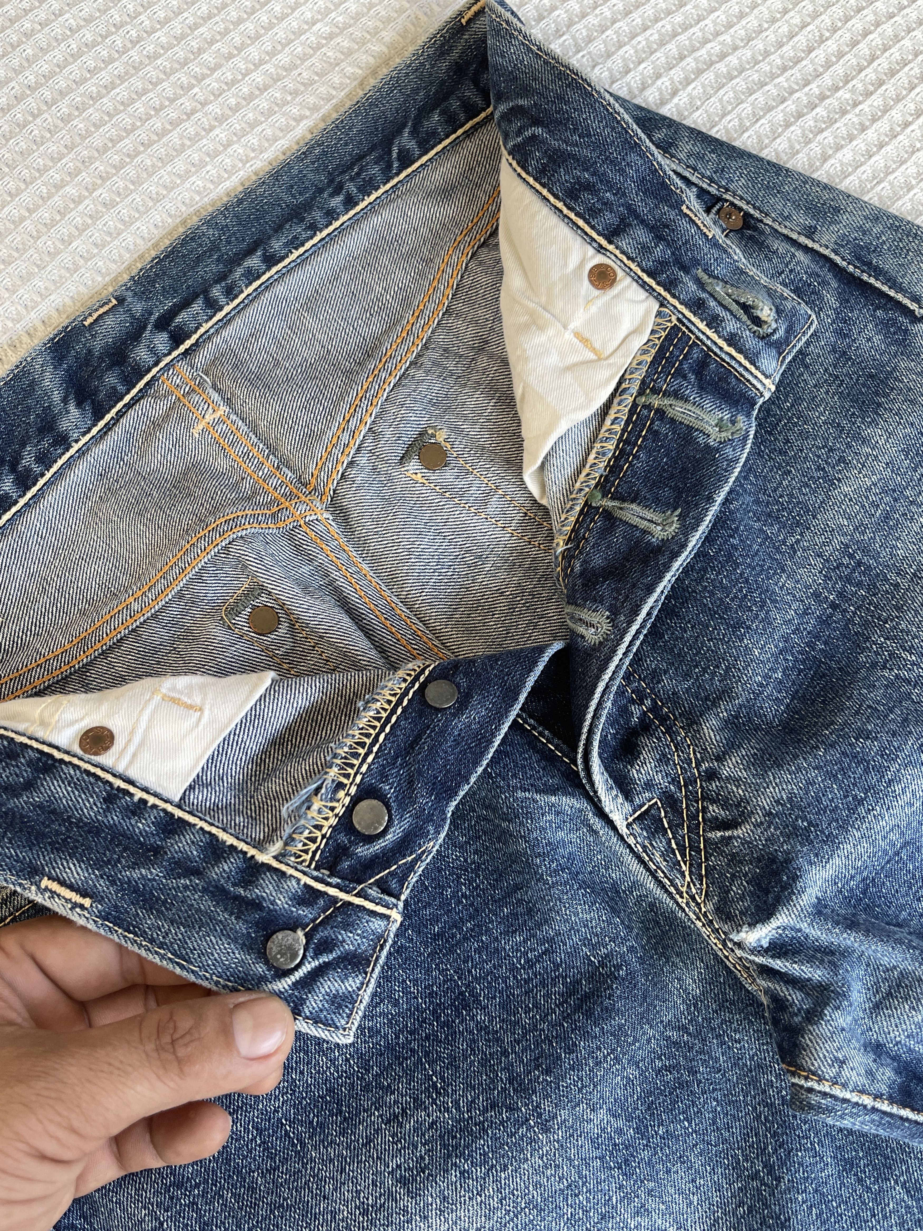 Japanese Brand Last Drop🔥Rare🔥Vtg PHERROW’S Selvedge Distressed Denim Jeans Size US 29 - 8 Thumbnail