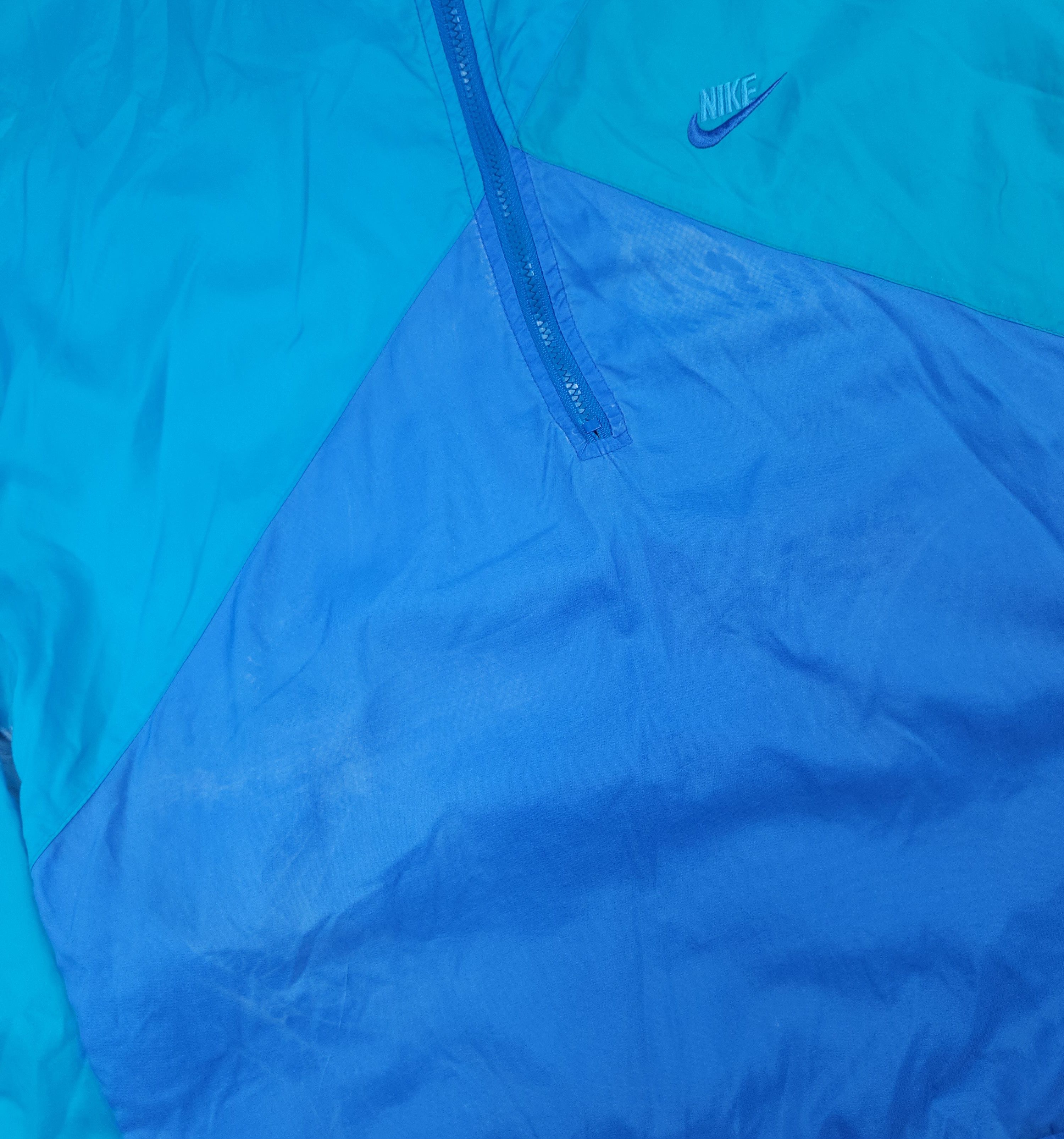 Nike Vintage Nike 1/4 zip windbreaker hoodied jacket Size US M / EU 48-50 / 2 - 5 Thumbnail