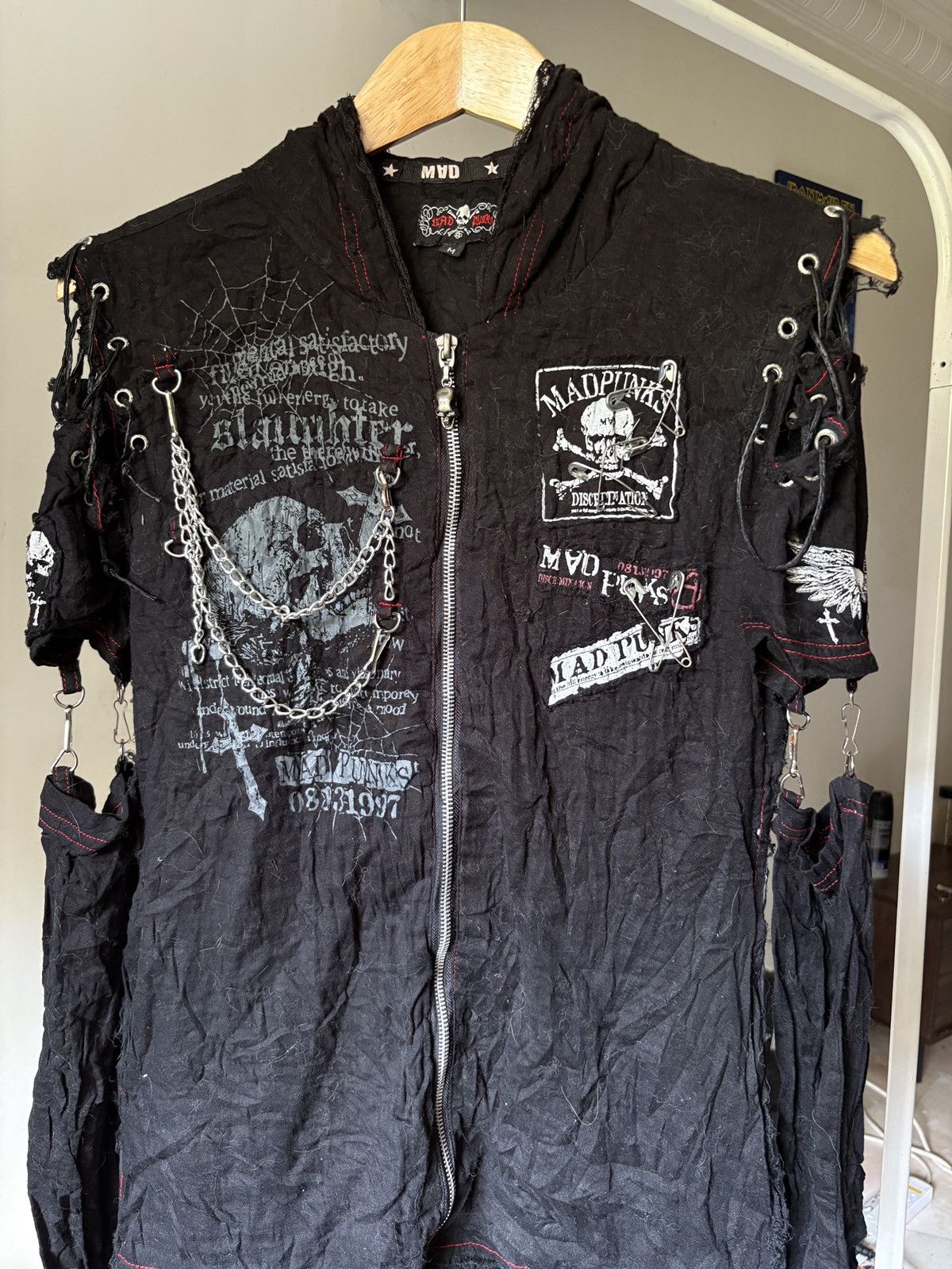 Japanese Brand Mad Punks Anarchic Gothic Punk Zip Up Size M / US 6-8 / IT 42-44 - 11 Thumbnail