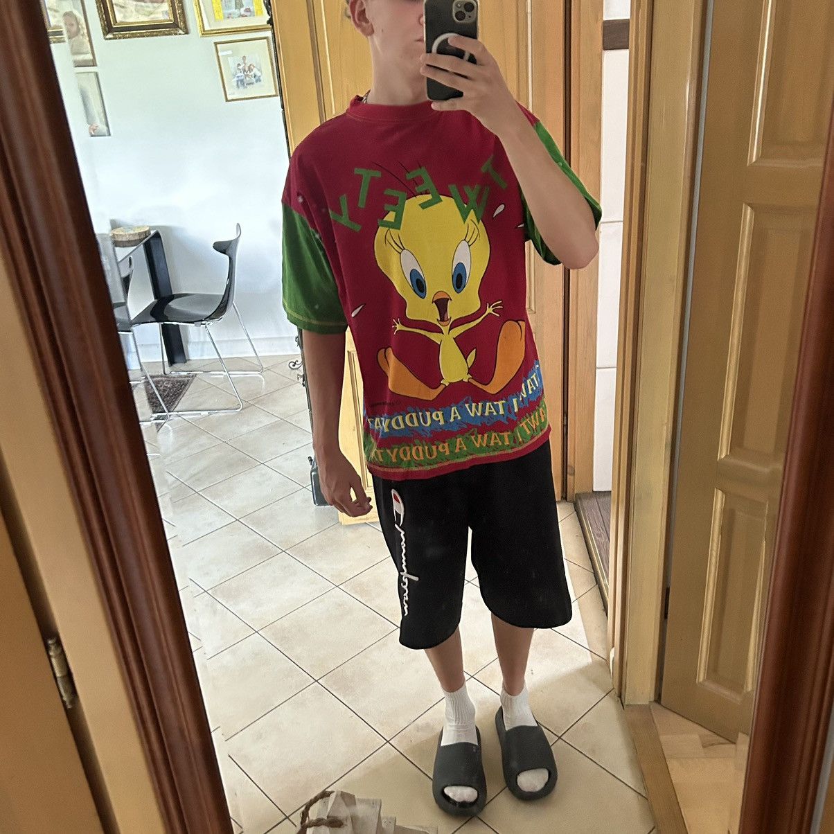 Cartoon Network × Disney × Vintage DS 90s Disney Loones Tunes Tweety tee boxy Size US L / EU 52-54 / 3 - 7 Thumbnail