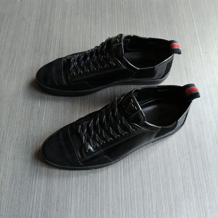 Louis Vuitton Louis Vuitton Classic Black Low-Top Sneakers -2508 Size US 9 / EU 42 - 1 Thumbnail