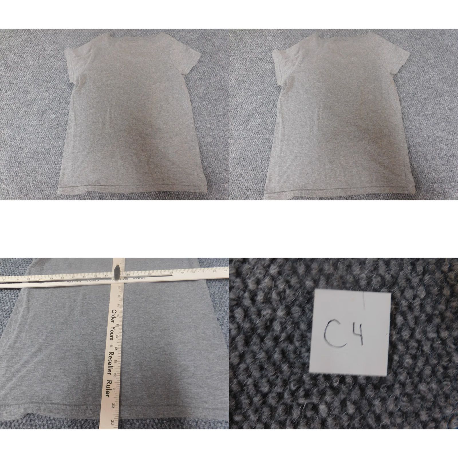 Vintage Bobbie Brooks Womens Blouse Cap Sleeve Gray Crew Neck Pullover Medium Regular Stretch Size M / US 6-8 / IT 42-44 - 8 Thumbnail