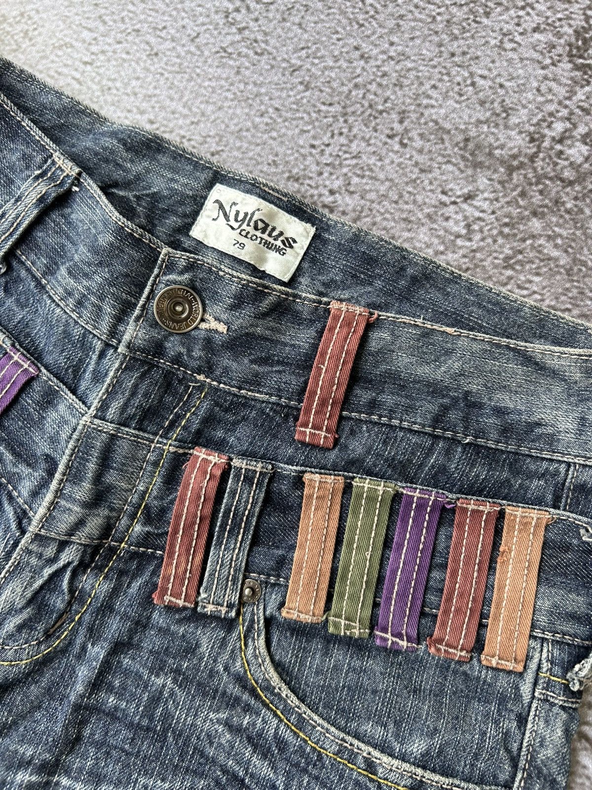 Japanese Brand Nylaus double short denim japanese brand Size US 30 / EU 46 - 7 Thumbnail
