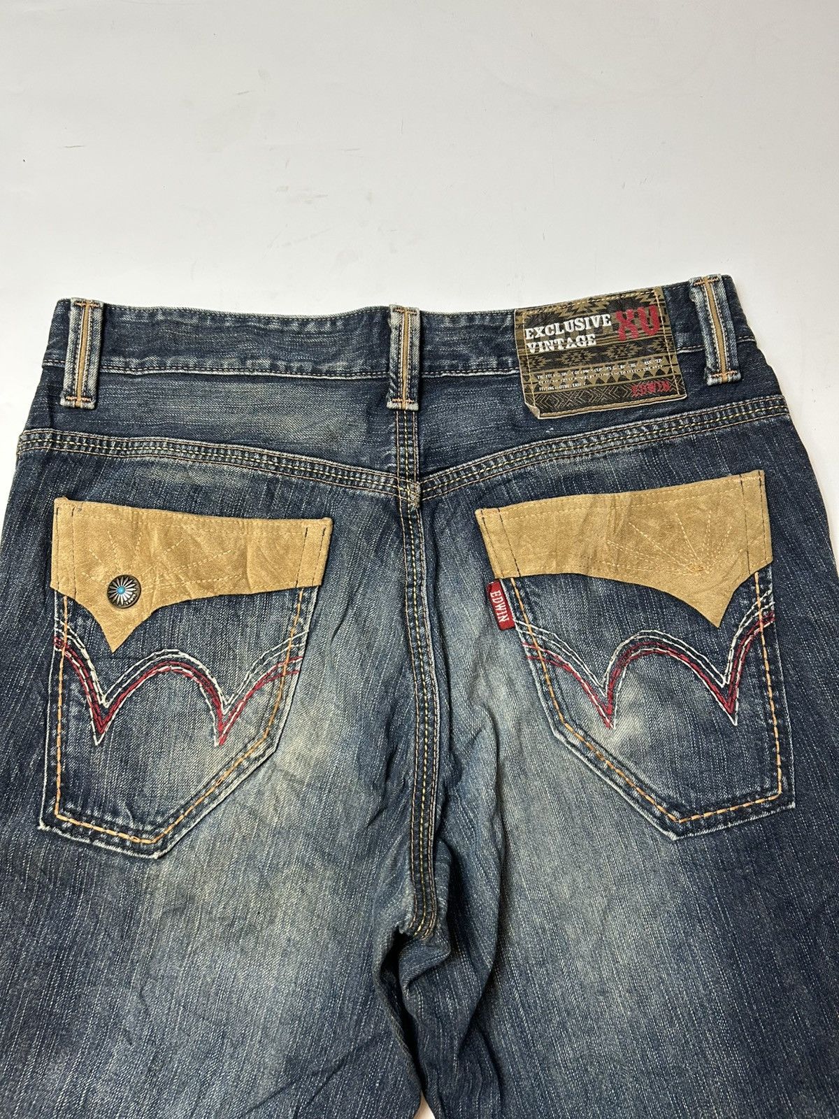 Edwin × Vintage EXCLUSIVE VINTAGE EDWIN DISTRESSED DENIM PANTS Size US 35 - 4 Thumbnail
