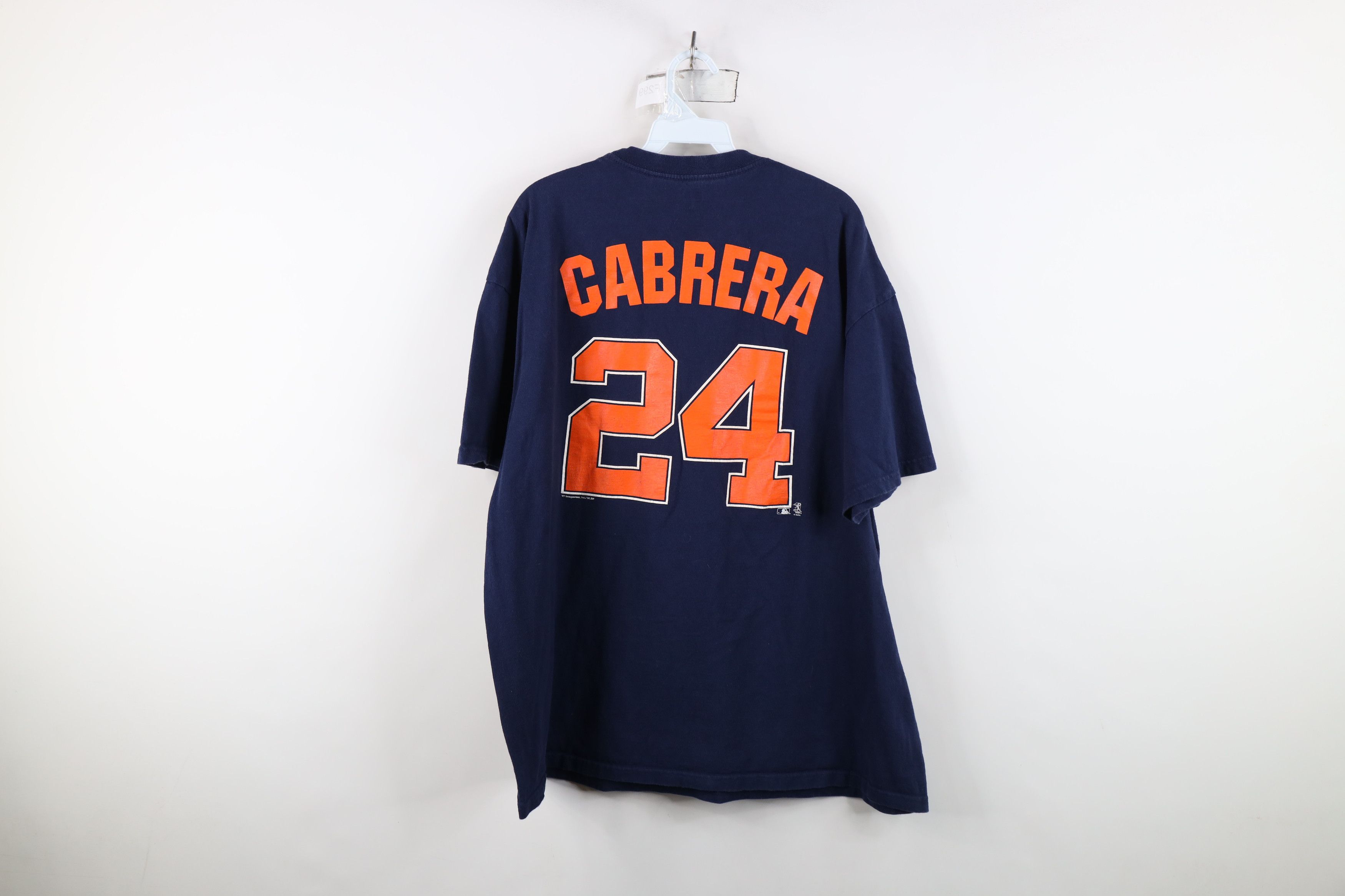 Vintage Vintage Detroit Tigers Baseball Jersey T-Shirt Blue #24 Size US XL / EU 56 / 4 - 13 Thumbnail