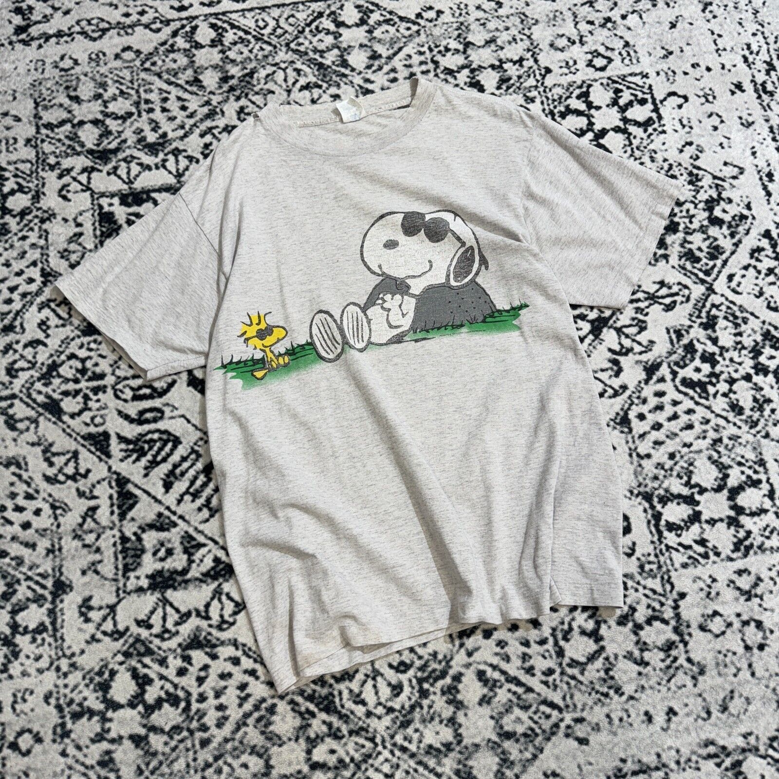 Vintage Gray Cotton T-Shirt Size L Snoopy 1971 Fashion Collectibl Size US L / EU 52-54 / 3 - 2 Thumbnail