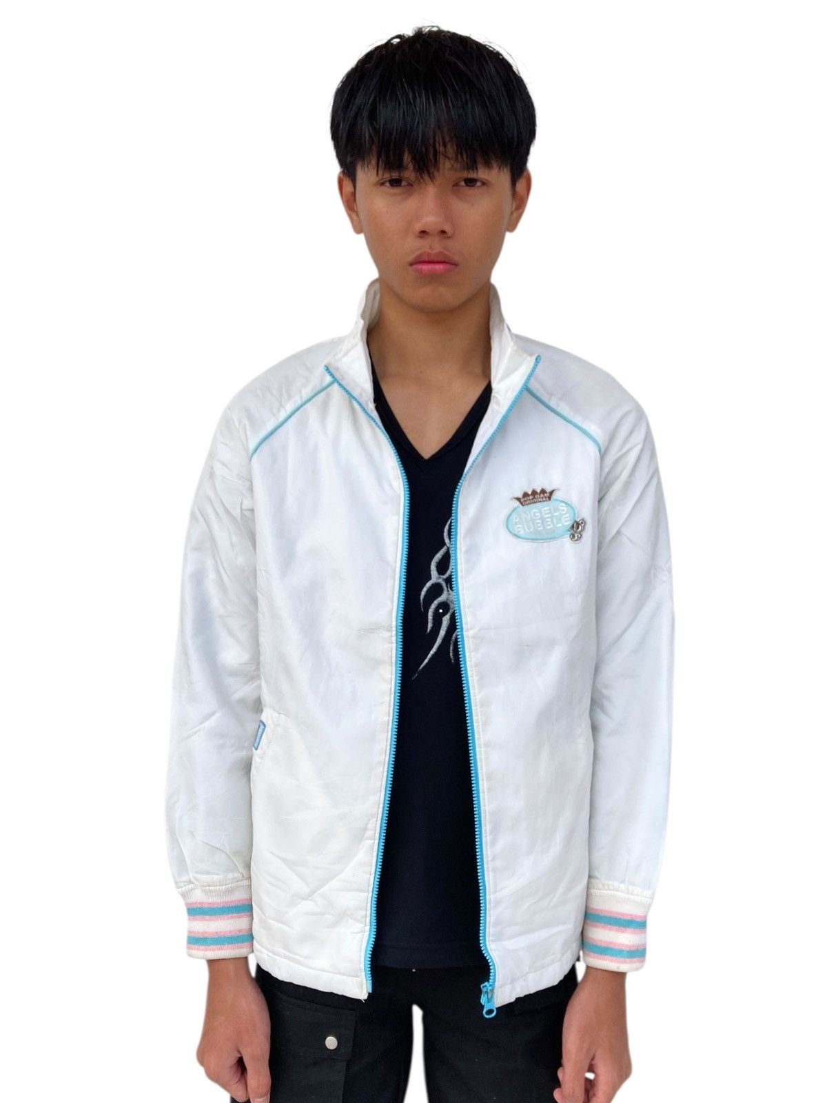 Angel Blue 2000s Angel Blue - White Cute Girls Jacket Size M / US 6-8 / IT 42-44 - 3 Thumbnail
