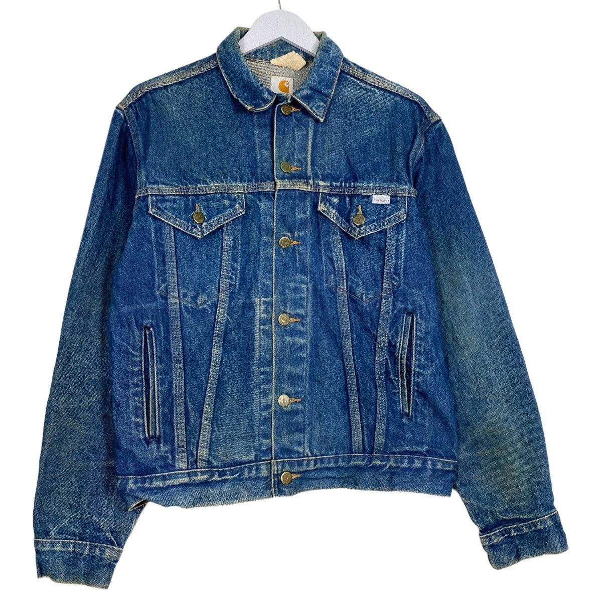 Carhartt × Vintage 💥100 ANNIVERSARY CARHARTT DENIM JACKET JEAN TRUCKER Size US M / EU 48-50 / 2 - 3 Thumbnail