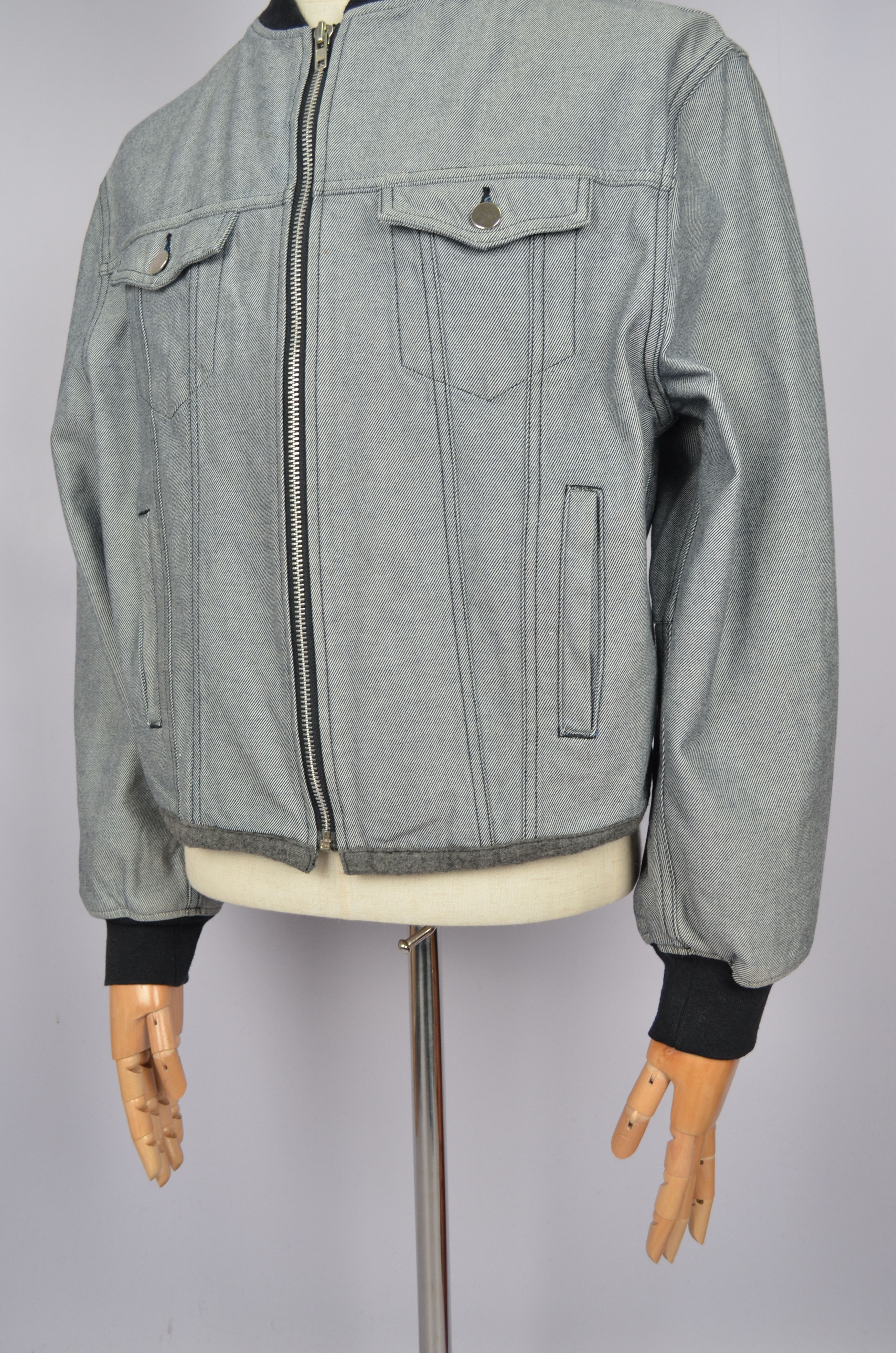 Comme des Garcons × Japanese Brand × Vintage Vintage Comme Des Garcons Homme Plus Denim Jacket Bomber M Size US M / EU 48-50 / 2 - 11 Thumbnail