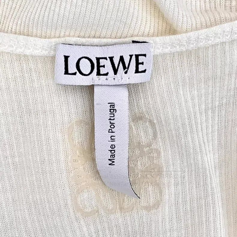 Loewe Loewe White logo embroidery braided knitted dress Size M / US 6-8 / IT 42-44 - 6 Thumbnail