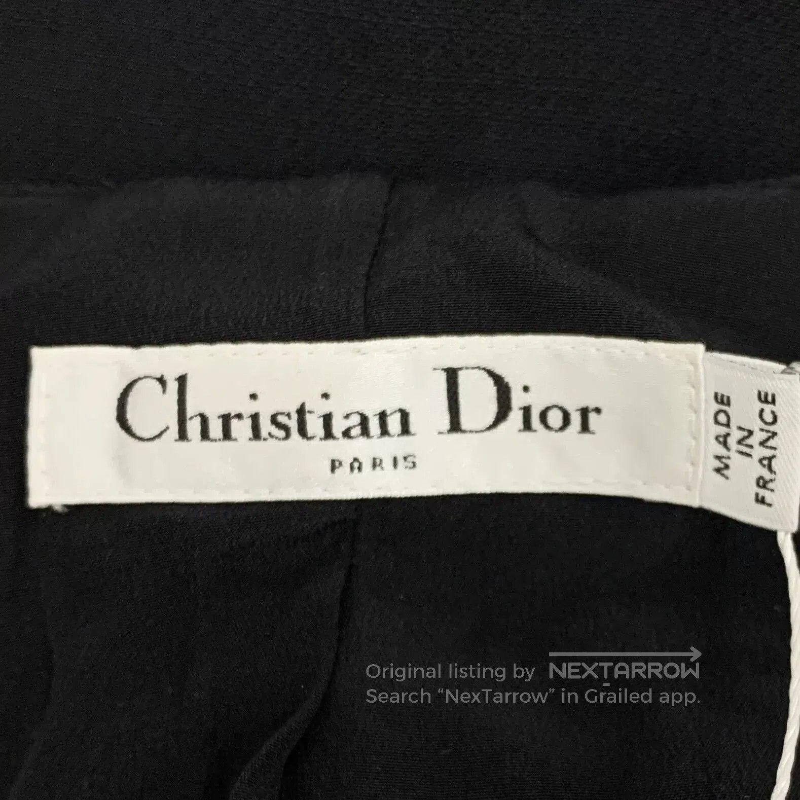 Dior dior black cotton short sleeve dress. Size US 34 / EU 50 - 5 Thumbnail