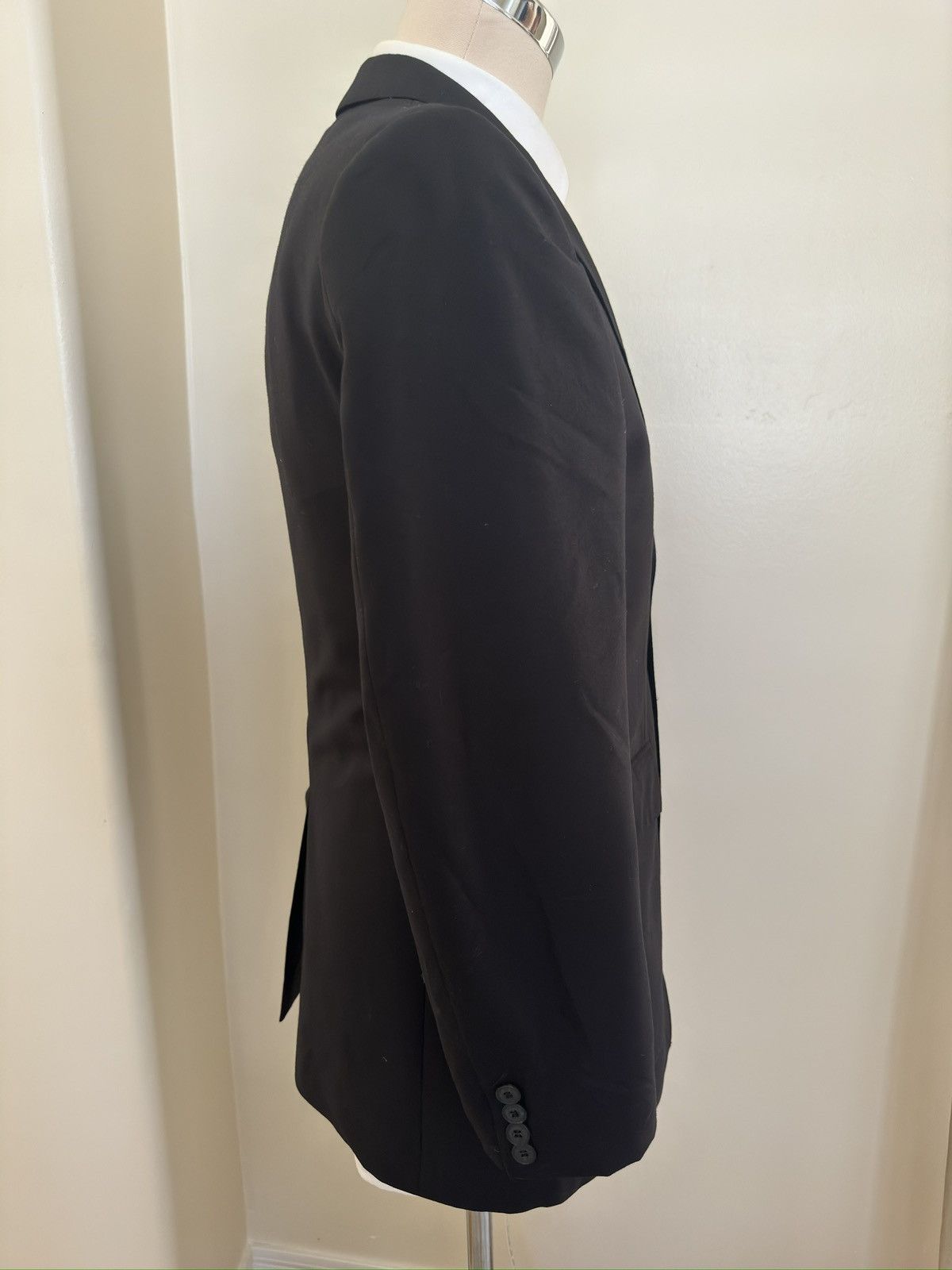 Burberry Burberry Made in Italy Black Single Breasted Wool Jacket 40S Size 40S - 5 Thumbnail