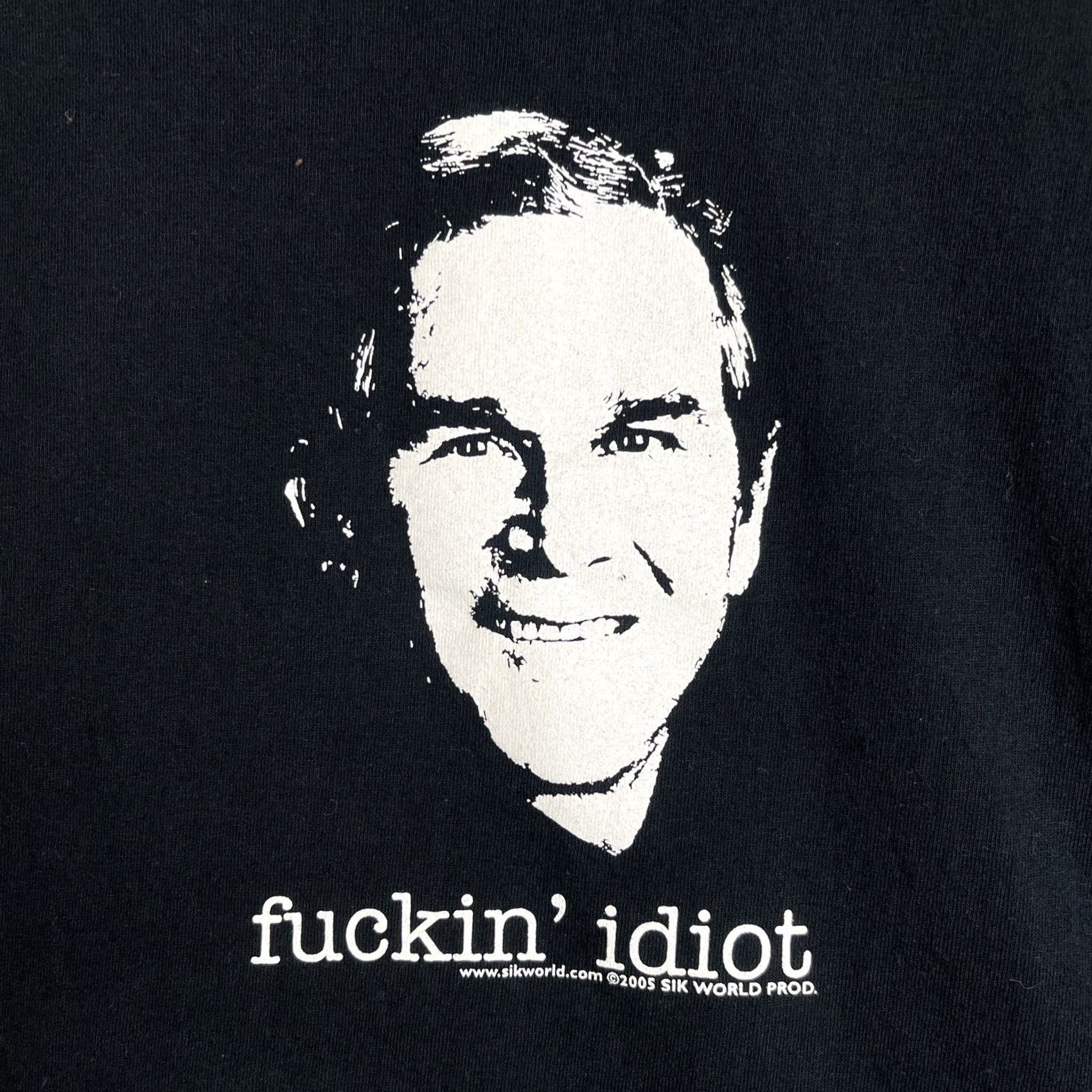 George VINTAGE George W Bush Shirt Mens XL Black Sik World Y2K Graphic Print Short Sleeve Crew Neck Logo T-Shirt Men Size US XL / EU 56 / 4 - 4 Thumbnail