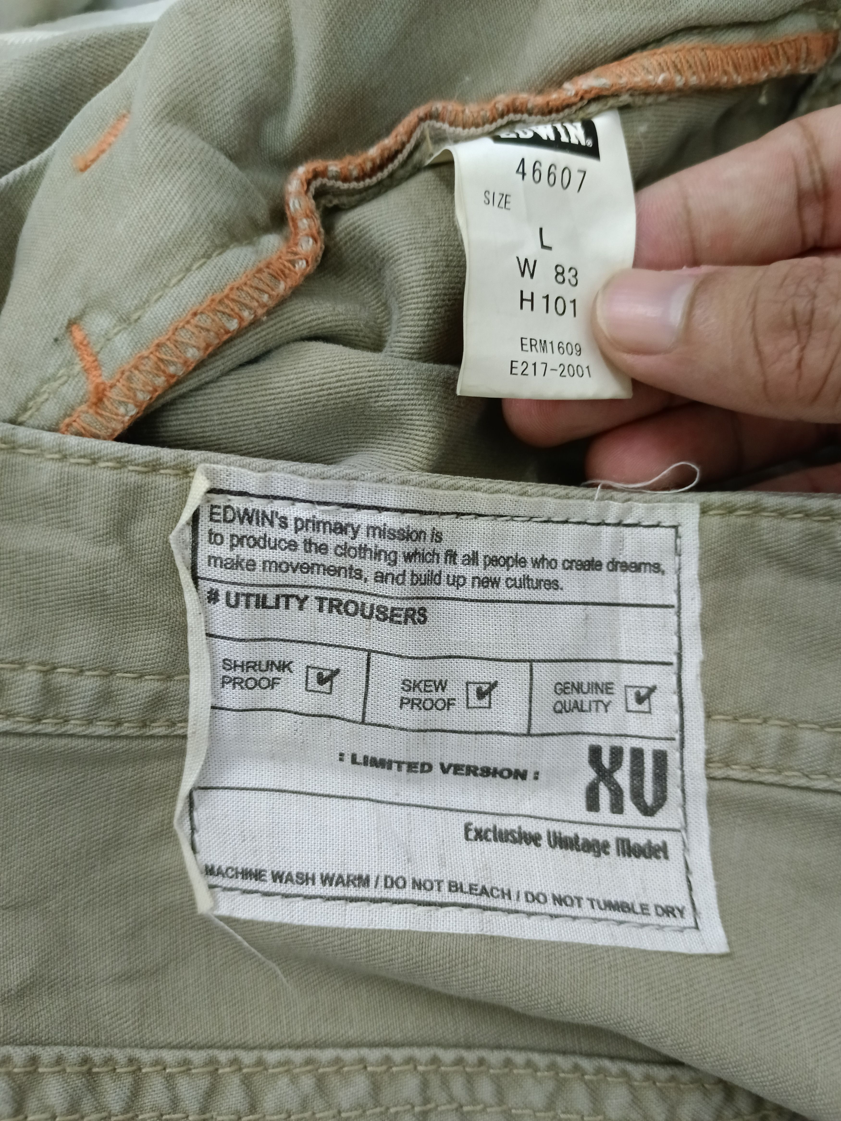 Edwin FLARE TACTICAL POCKET EDWIN EXCLUSIVE VINTAGE MODEL Size US 32 / EU 48 - 7 Thumbnail
