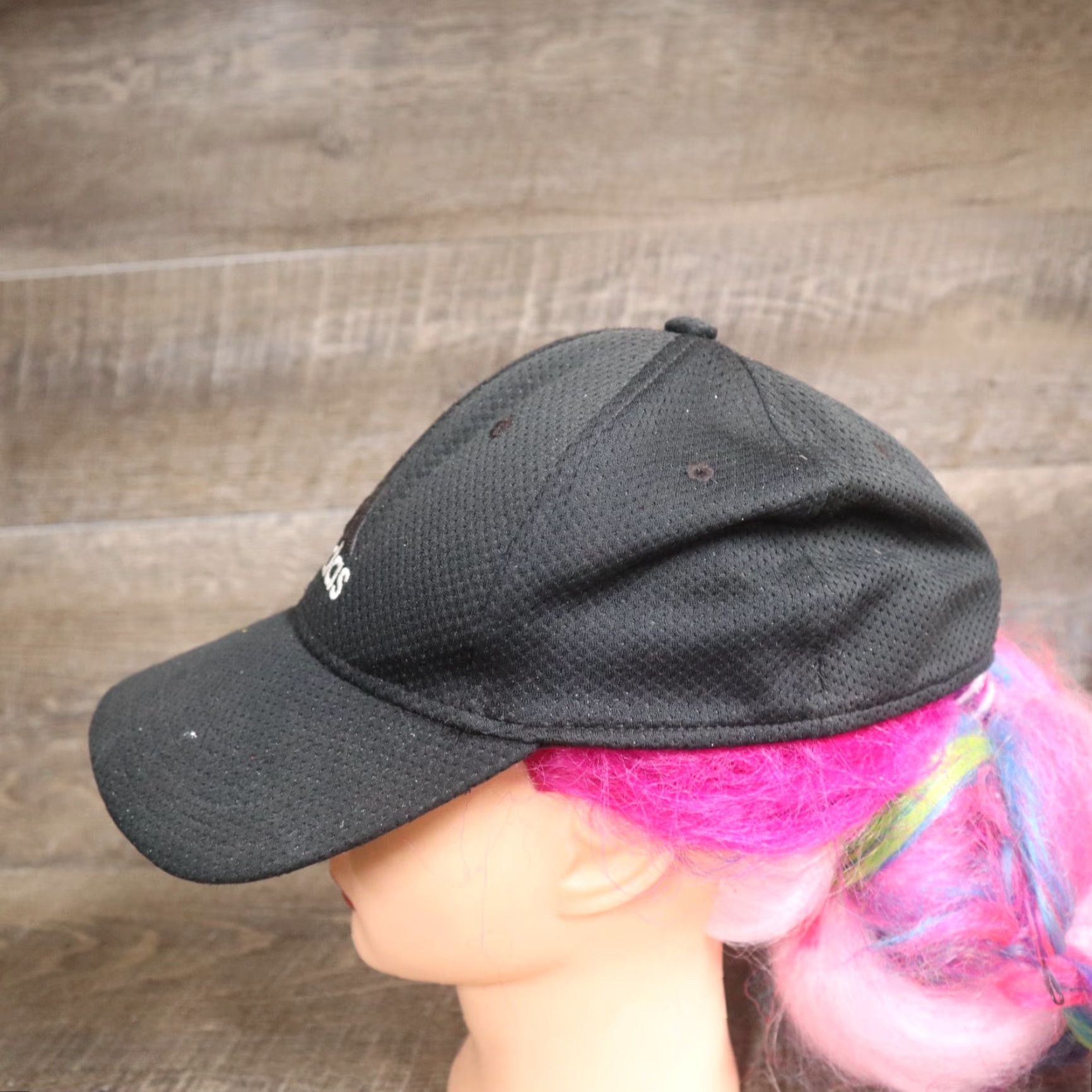 Adidas Adidas Hat Cap All Black Embroidered Fitted S M Small Medium Stretch Adult Men's Baseball Cap Black Adidas Hat Cap Mens M Size ONE SIZE - 4 Thumbnail