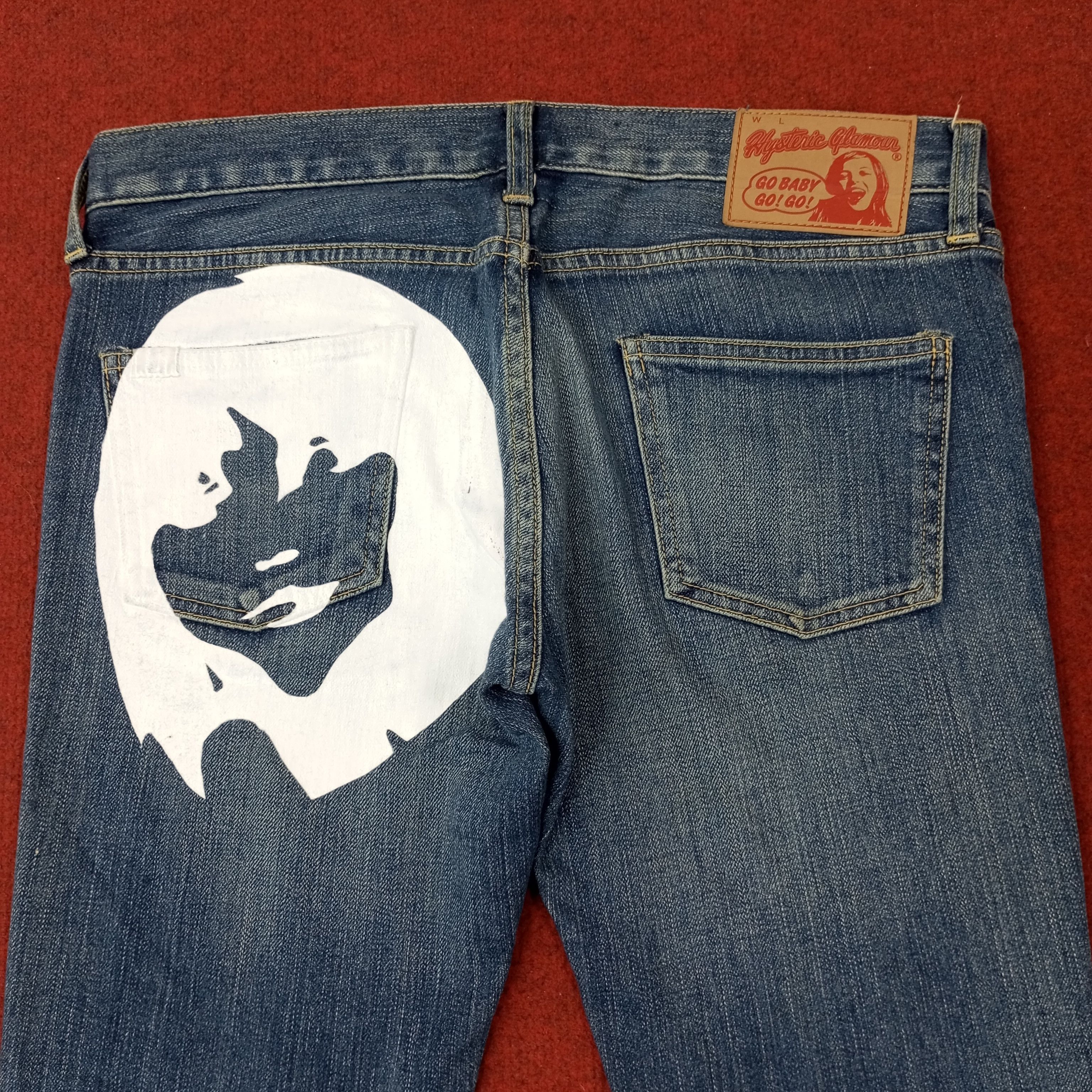Hysteric Glamour Hysteric Glamour Japanese Brand Custom Art Jeans c252n20 Size 31" - 2 Thumbnail