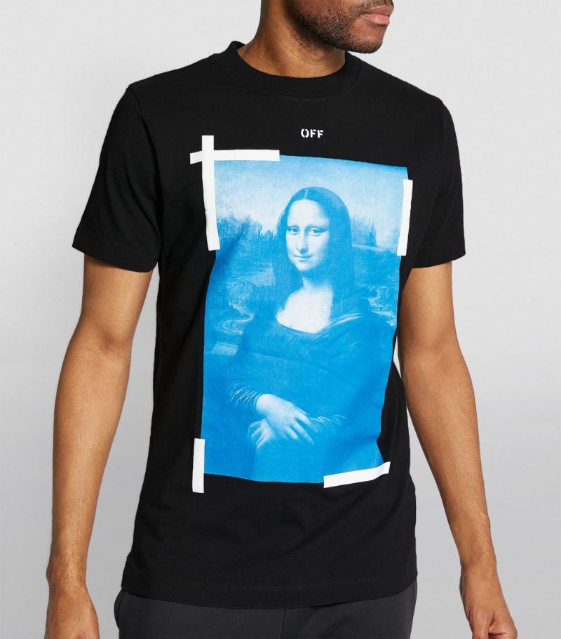 Off-White Black Mona Lisa Arrows T-Shirt Size US XXS / EU 40 - 2 Thumbnail