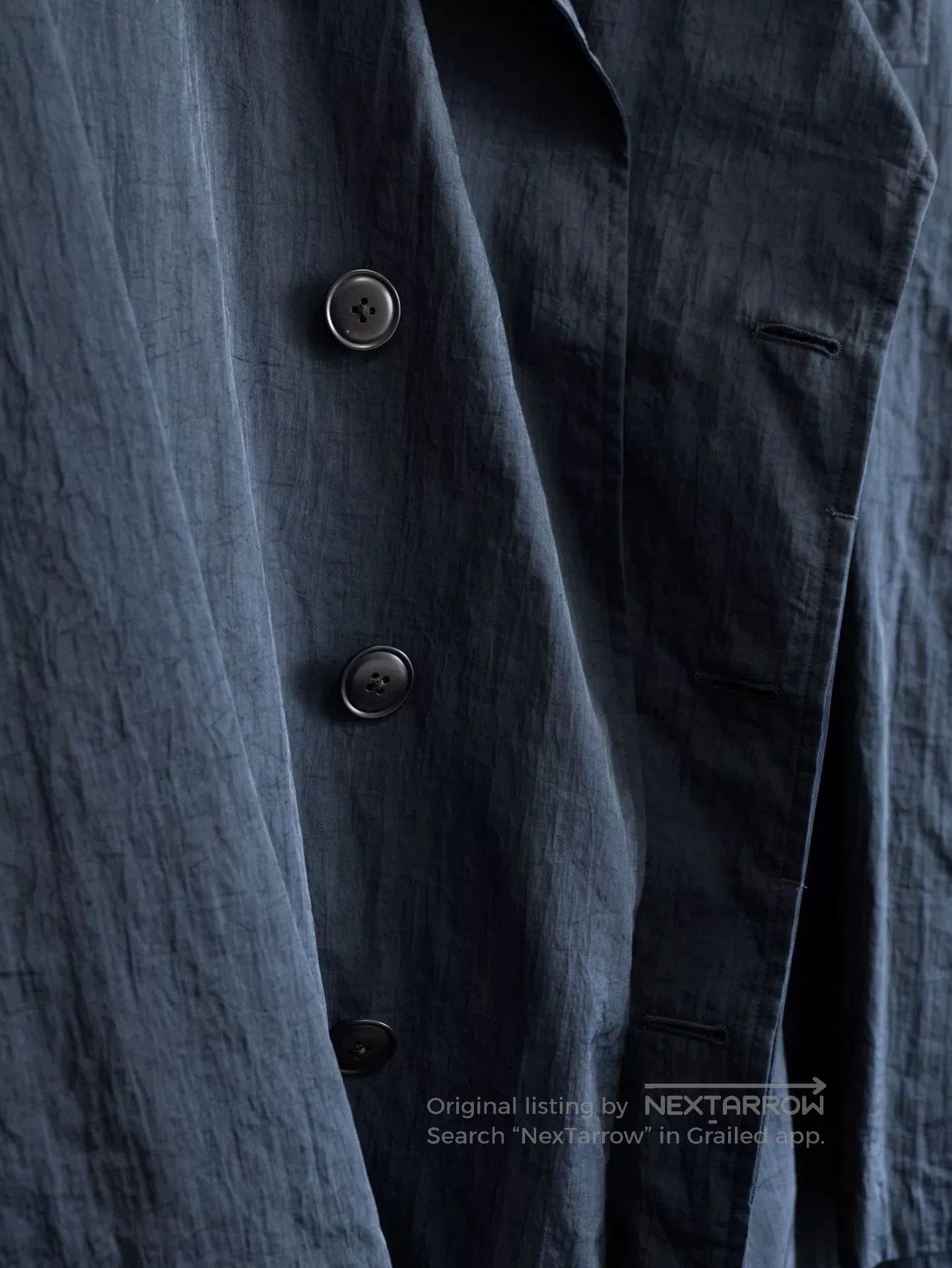 Yohji Yamamoto Yohji Yamamoto Nylon Drape Coat. Size US S / EU 44-46 / 1 - 6 Thumbnail