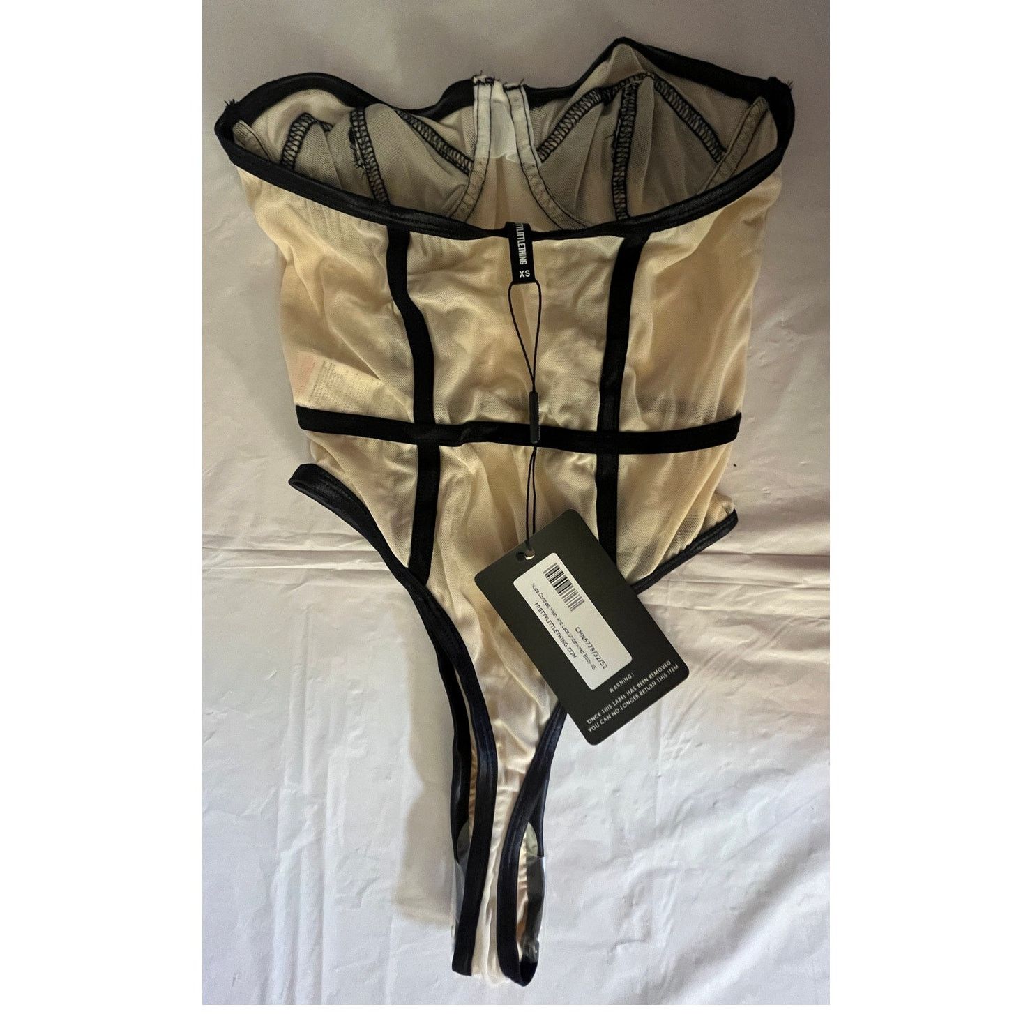 PrettyLittleThing Prettylittlething Lace Mesh Underwire Lingerie Bodysuit XS Size ONE SIZE - 2 Thumbnail