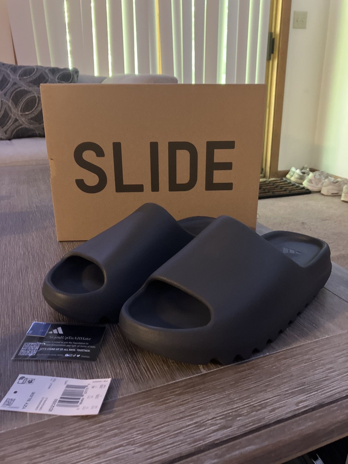 yeezy slides mineral blue