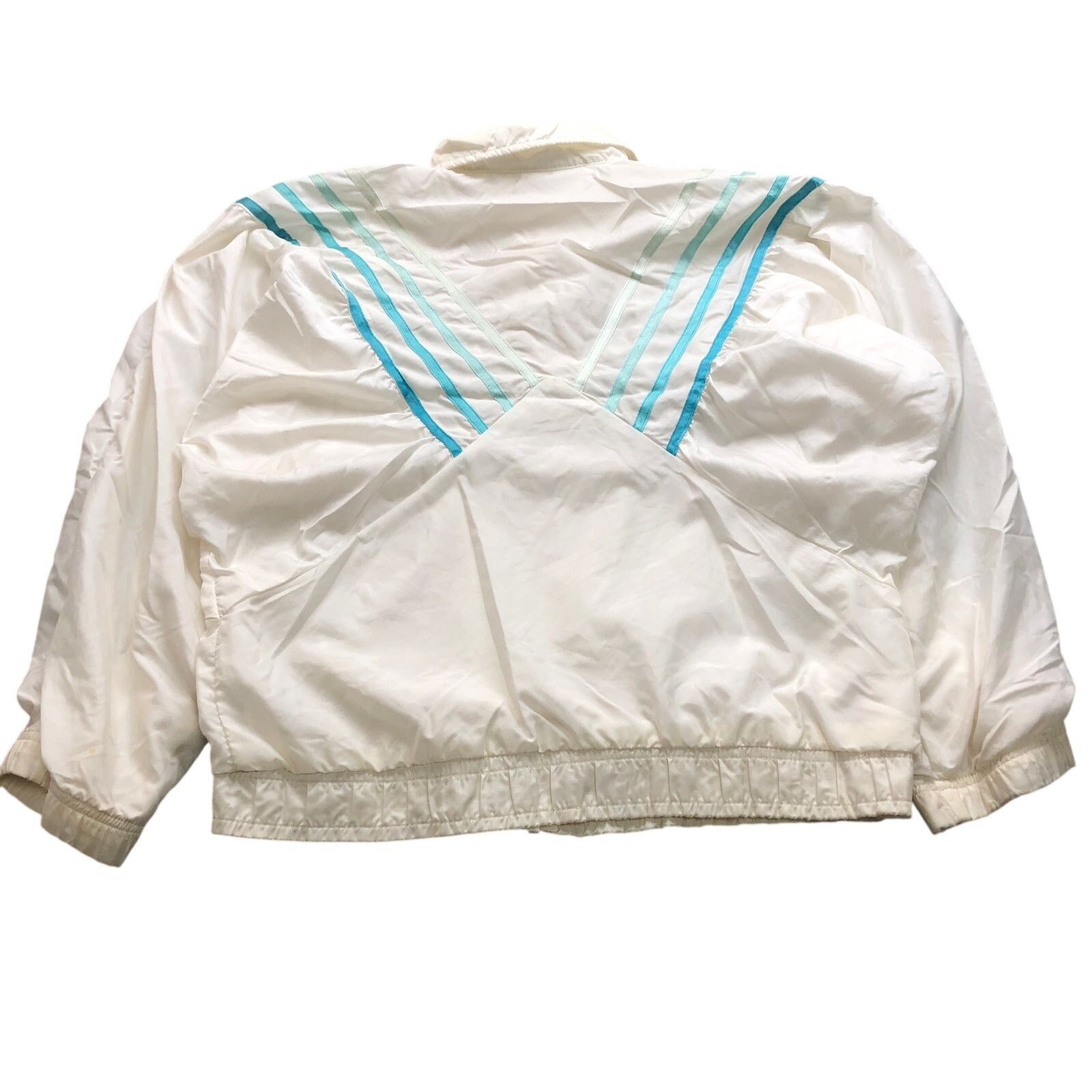 Sergio Tacchini Vintage 80s Sergio Tacchini Track Jacket Womens Small White Size S / US 4 / IT 40 - 5 Thumbnail