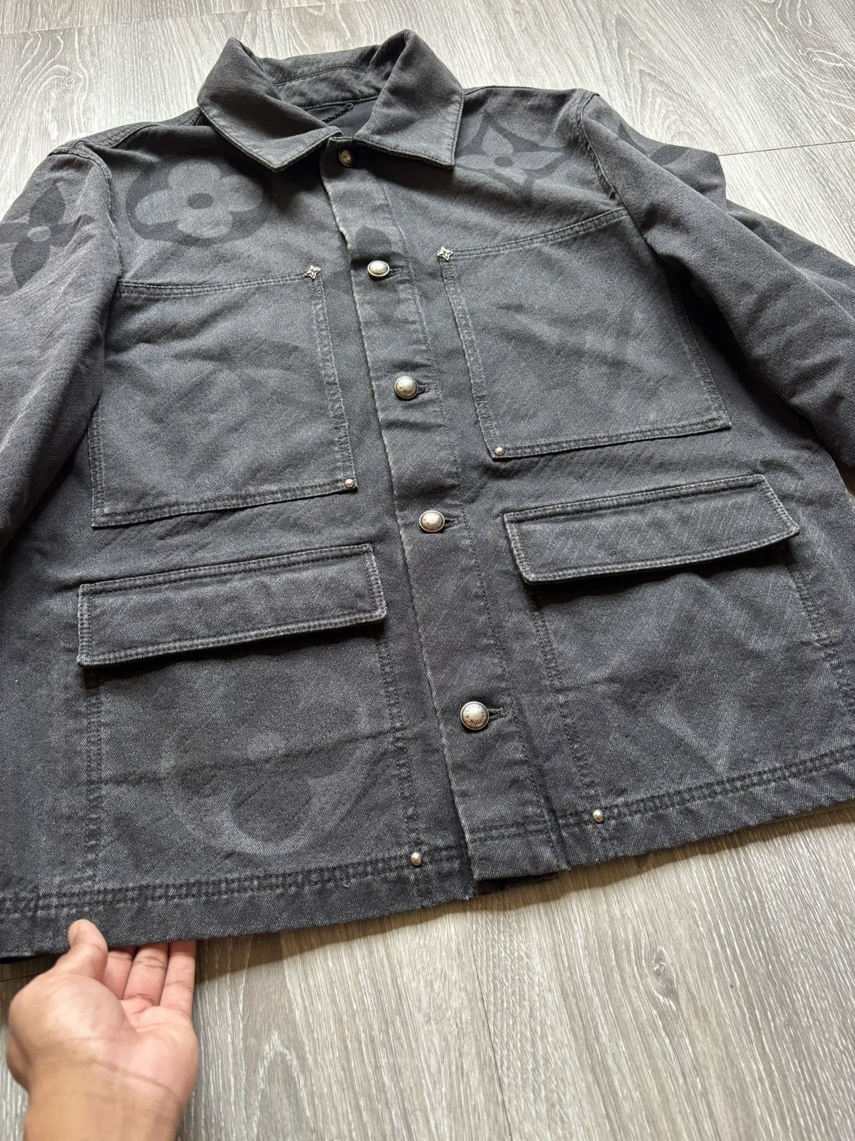 Louis Vuitton Louis Vuitton Monogram Denim Blouson Jacket Size US XL / EU 56 / 4 - 8 Thumbnail