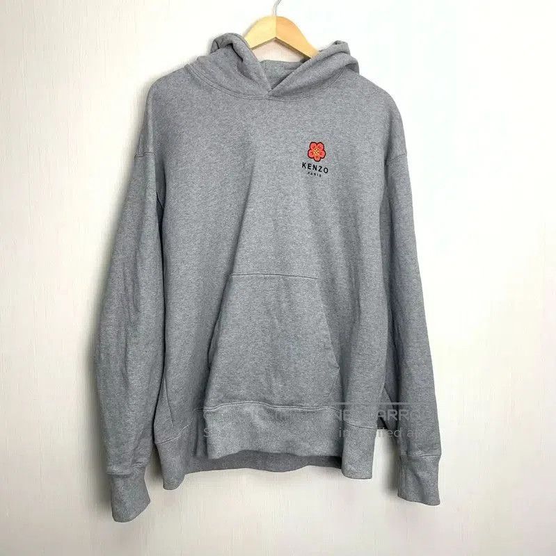 Kenzo KENZO Gray Cotton Printed Women's Hoodie . Size L / US 10 / IT 46 - 1 Thumbnail