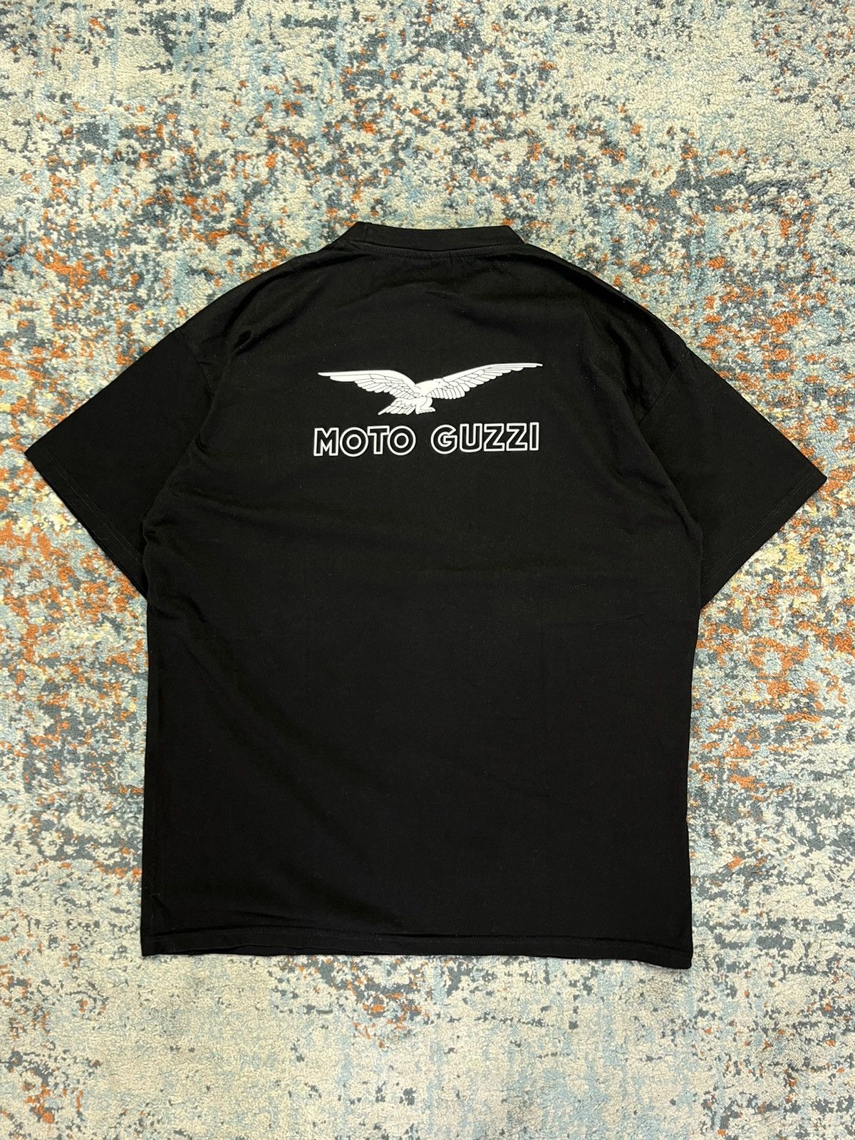Vintage Vintage 00s moto guzzi motorcycles logo graphic tee Size US XL / EU 56 / 4 - 1 Thumbnail