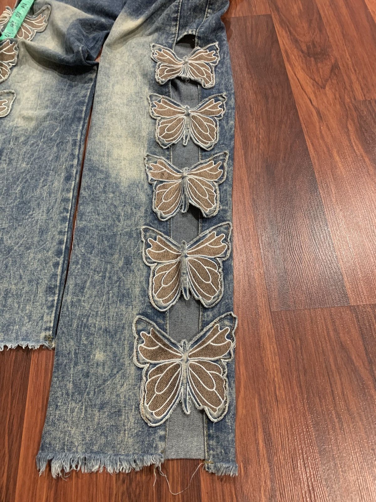 Japanese Brand Butterfly Patches Jeans Pants Size 28" / US 6 / IT 42 - 12 Thumbnail