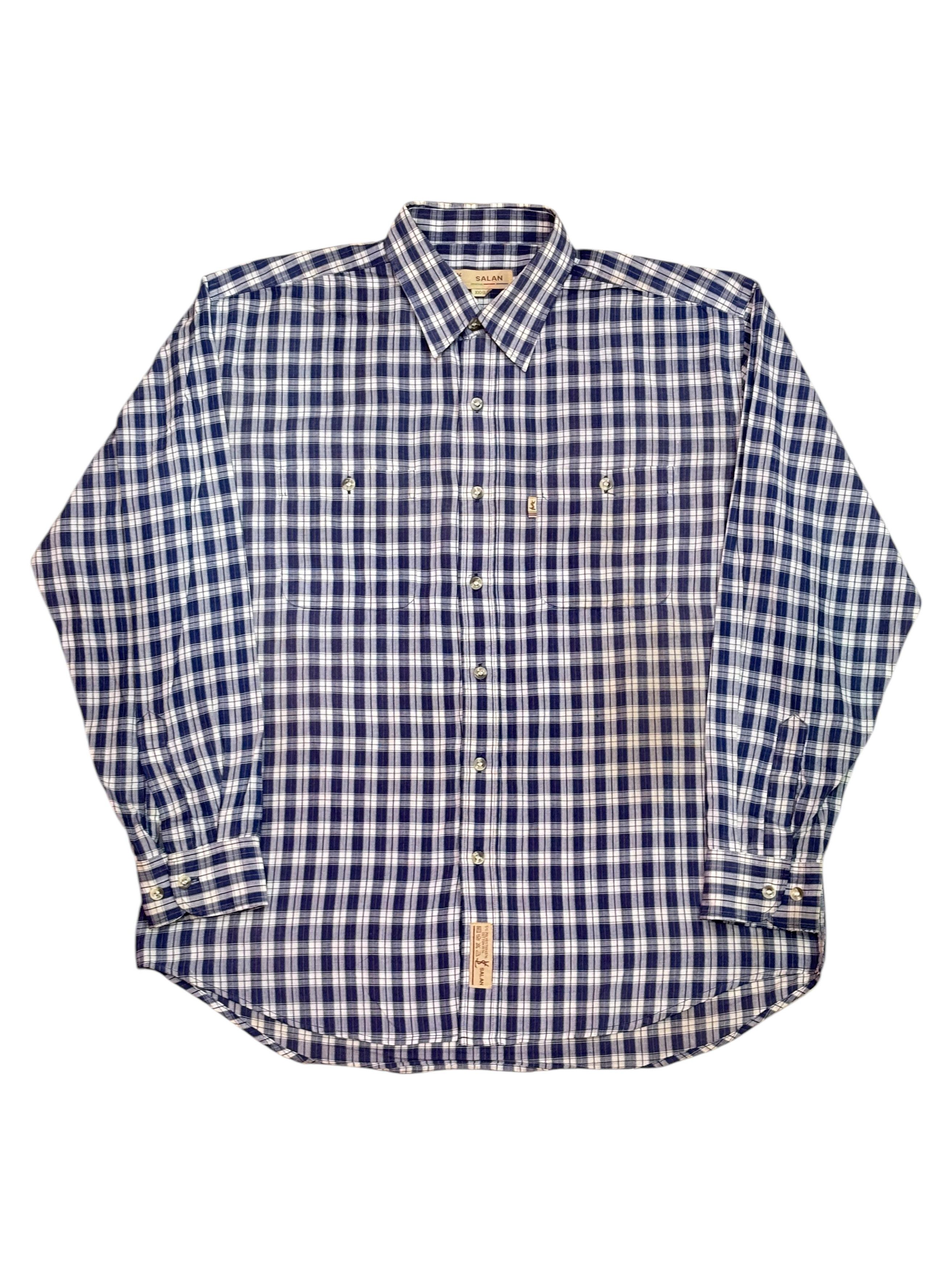 Yves Saint Laurent Yves Saint Laurent Salan Button Up Long Sleeve Shirt Size US L / EU 52-54 / 3 - 1 Thumbnail