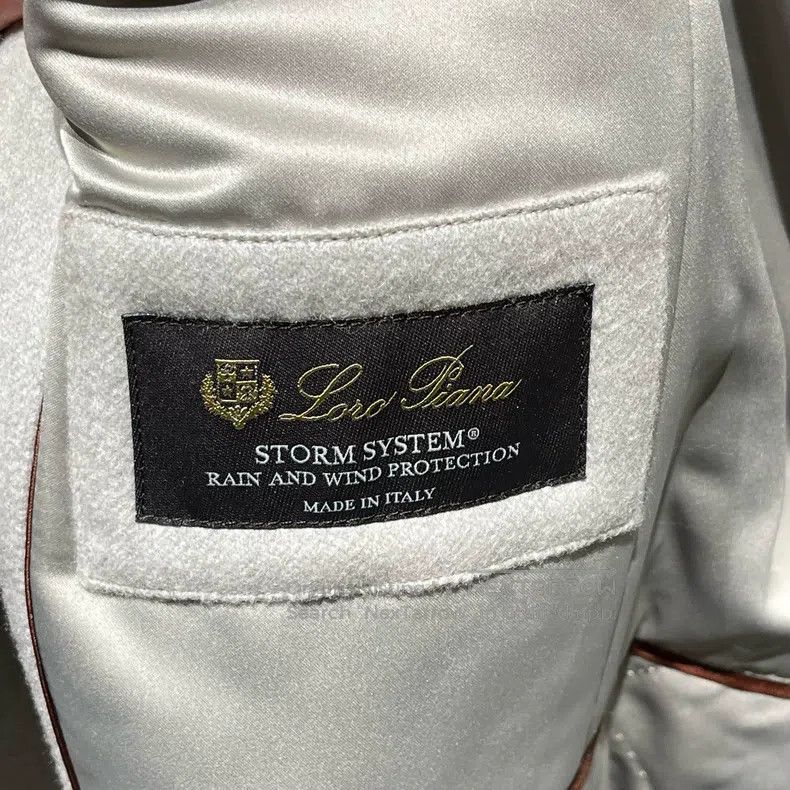 Loro Piana Loro Piana Storm Series Grey Cashmere Belted Cotton Coat Size XXS / US 00 / IT 34 - 5 Thumbnail