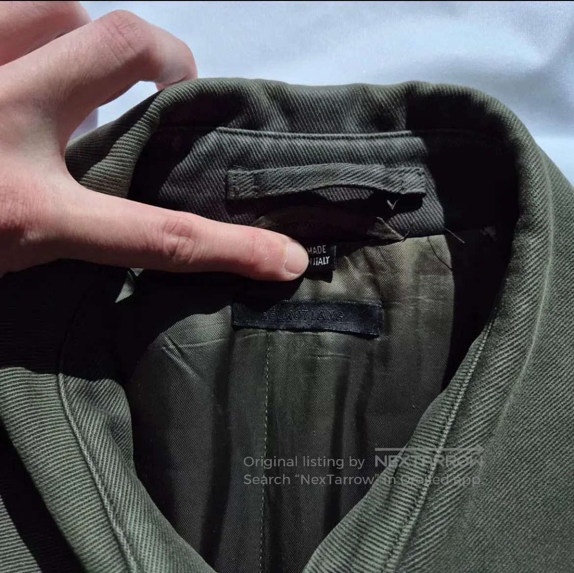 Helmut Lang Helmut Lang Military Motorcycle Jacket. Size US M / EU 48-50 / 2 - 4 Thumbnail