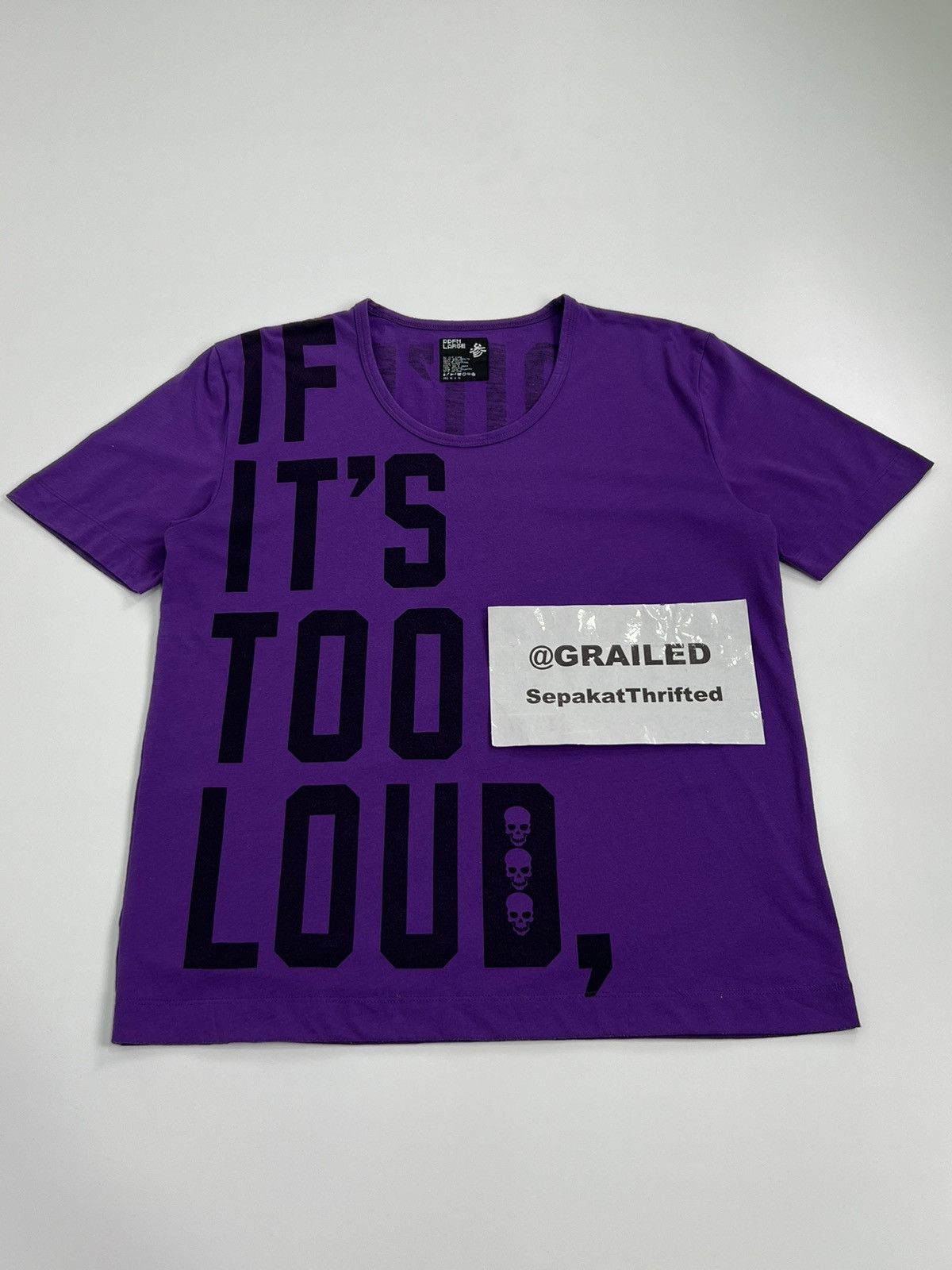 Designer × PPFM PPFM ‘IF ITS TOO LOUD’ Spell Out Tee Size US L / EU 52-54 / 3 - 14 Thumbnail