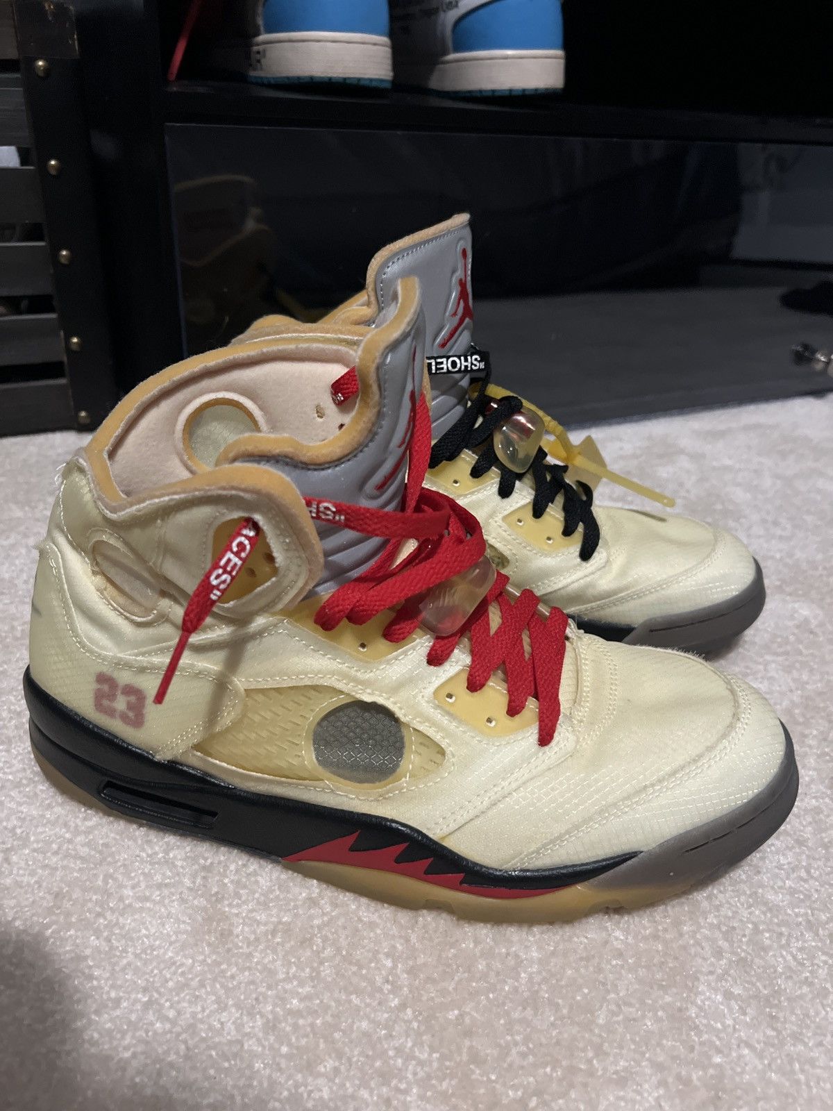 Jordan Brand × Off-White Off white Jordan 5 Size US 11 / EU 44 - 17 Thumbnail