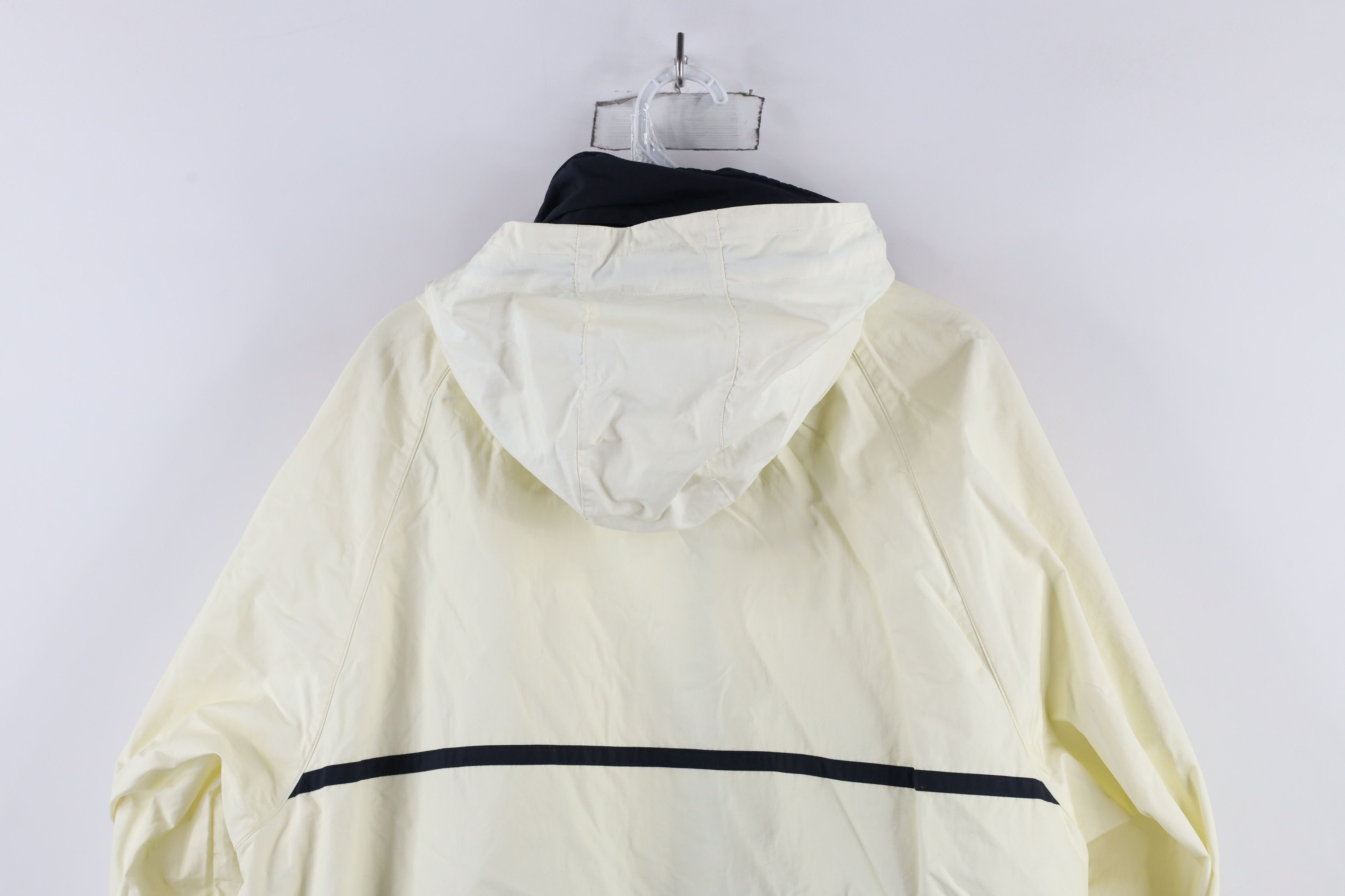 Nautica × Vintage Vintage 90s Nautica Hooded Sailing Windbreaker Jacket Cream Size US L / EU 52-54 / 3 - 13 Thumbnail