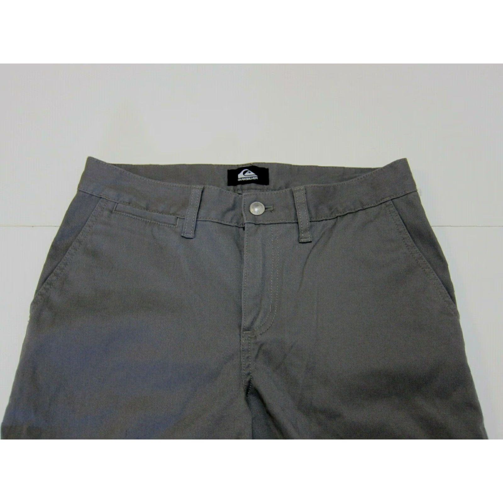 Quiksilver Quiksilver Cotton Stretch Grey Chino Bermuda Skate Casual Shorts Men 29 Small Size US 29 - 5 Thumbnail