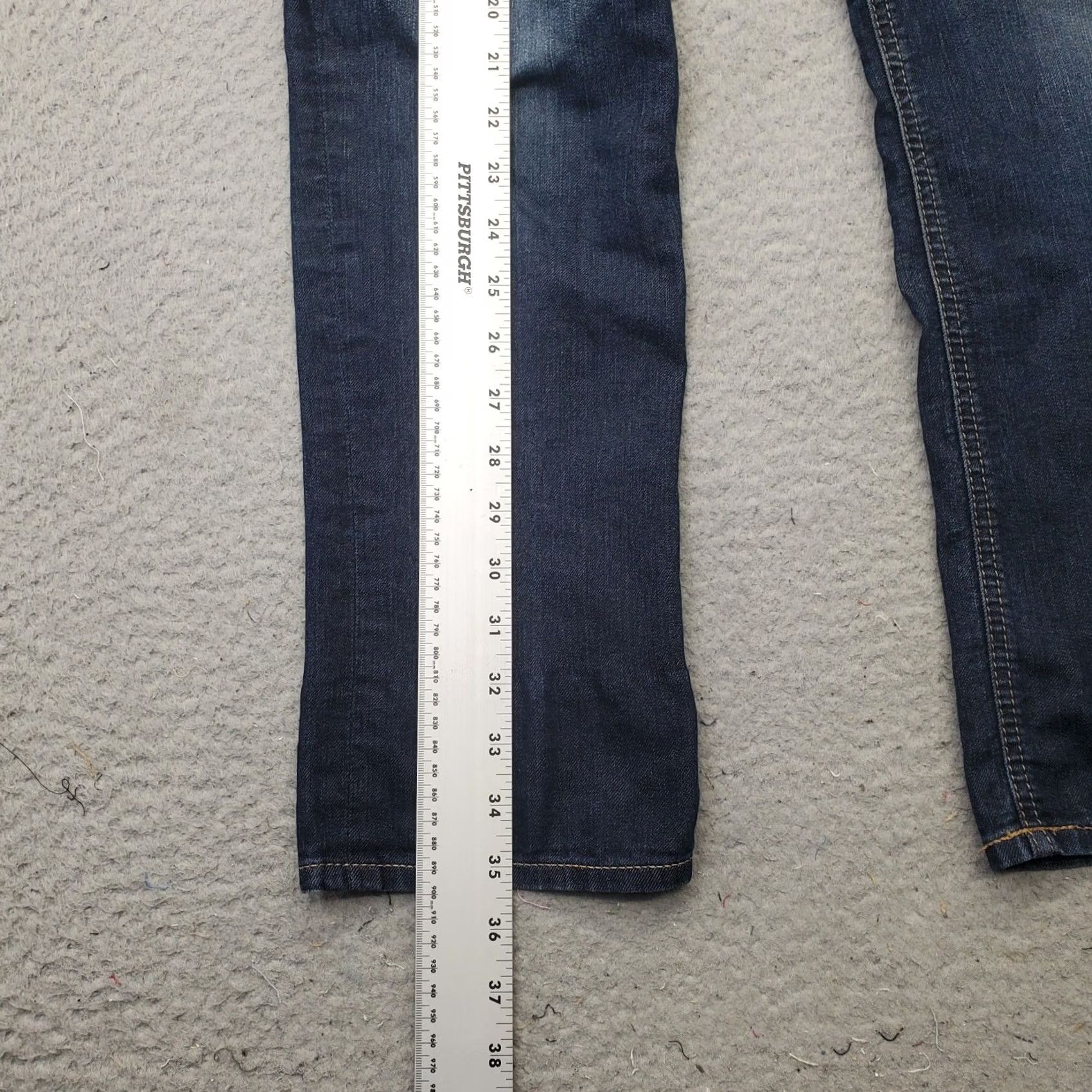 Express Express Jeans Womens 8 Blue Denim Regular Fit Low Rise Skinny Leg Medium Wash Jeans Size 30" / US 8 / IT 44 - 3 Thumbnail