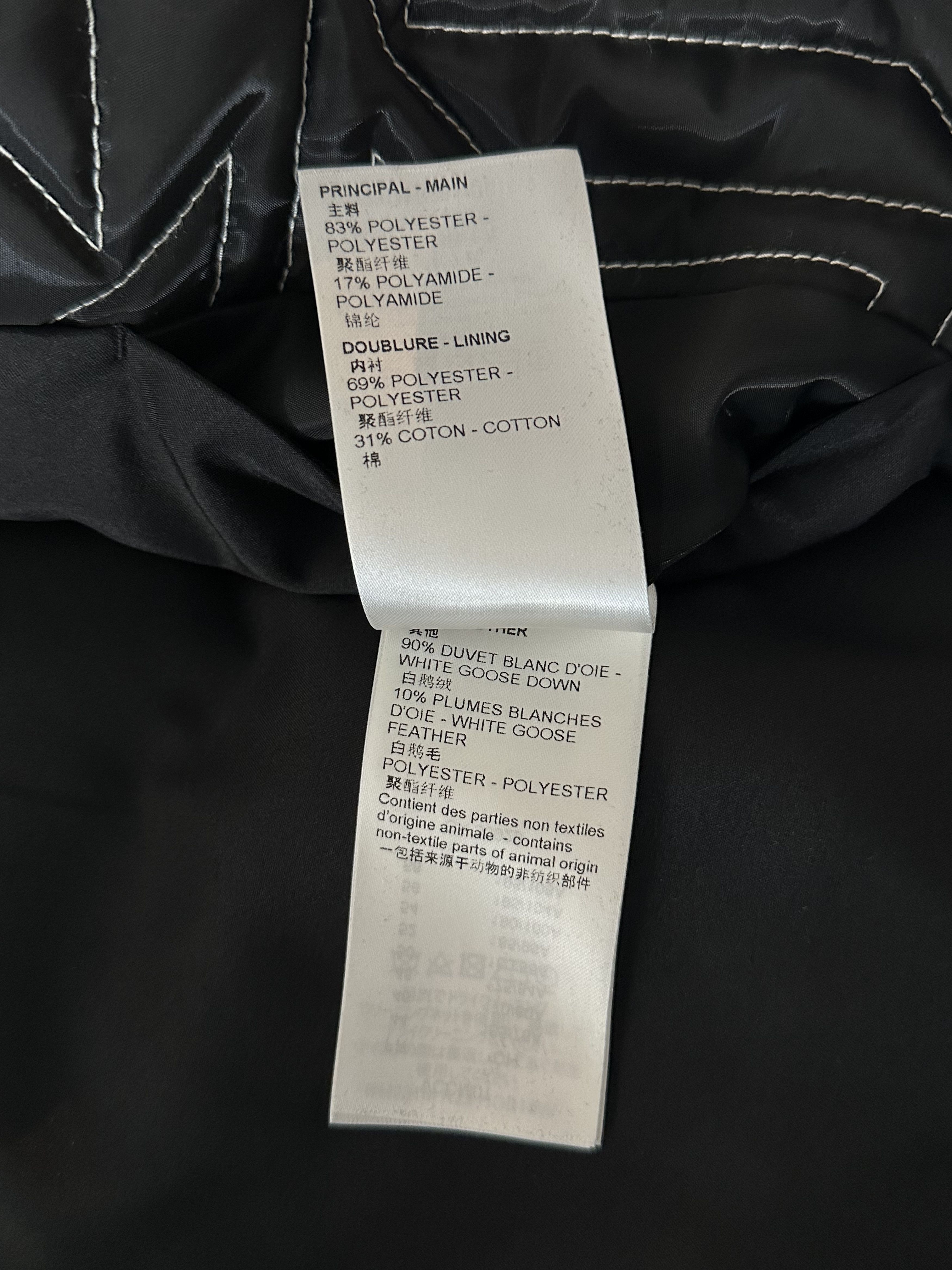 Louis Vuitton Louis Vuitton Black & White Snow Capsule Puffer Jacket Size US L / EU 52-54 / 3 - 5 Thumbnail