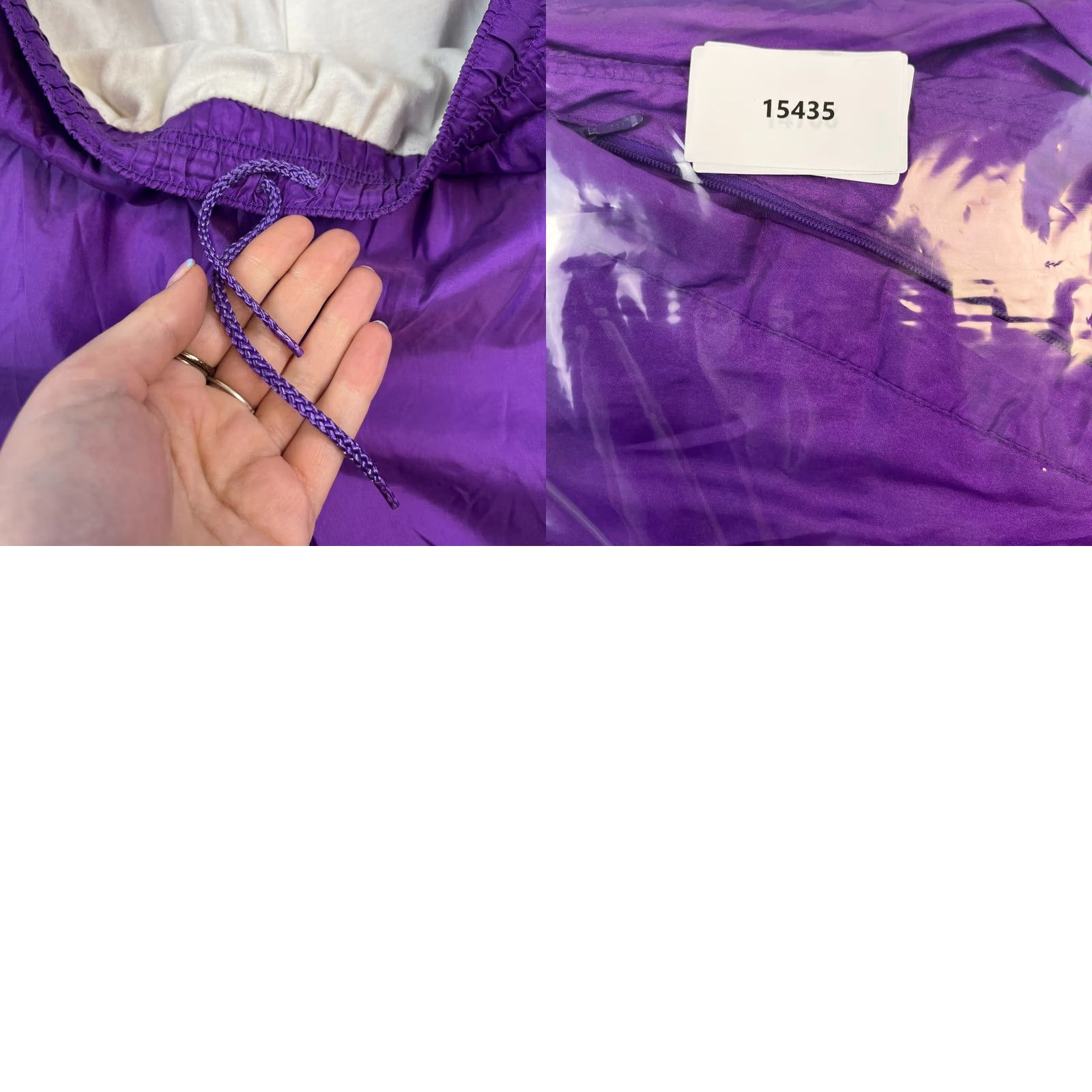 Nike VINTAGE Nike Mens Track Pants Shell L Purple Challenge Court 80s Tennis Agassi 80s Size US 33 - 9 Thumbnail