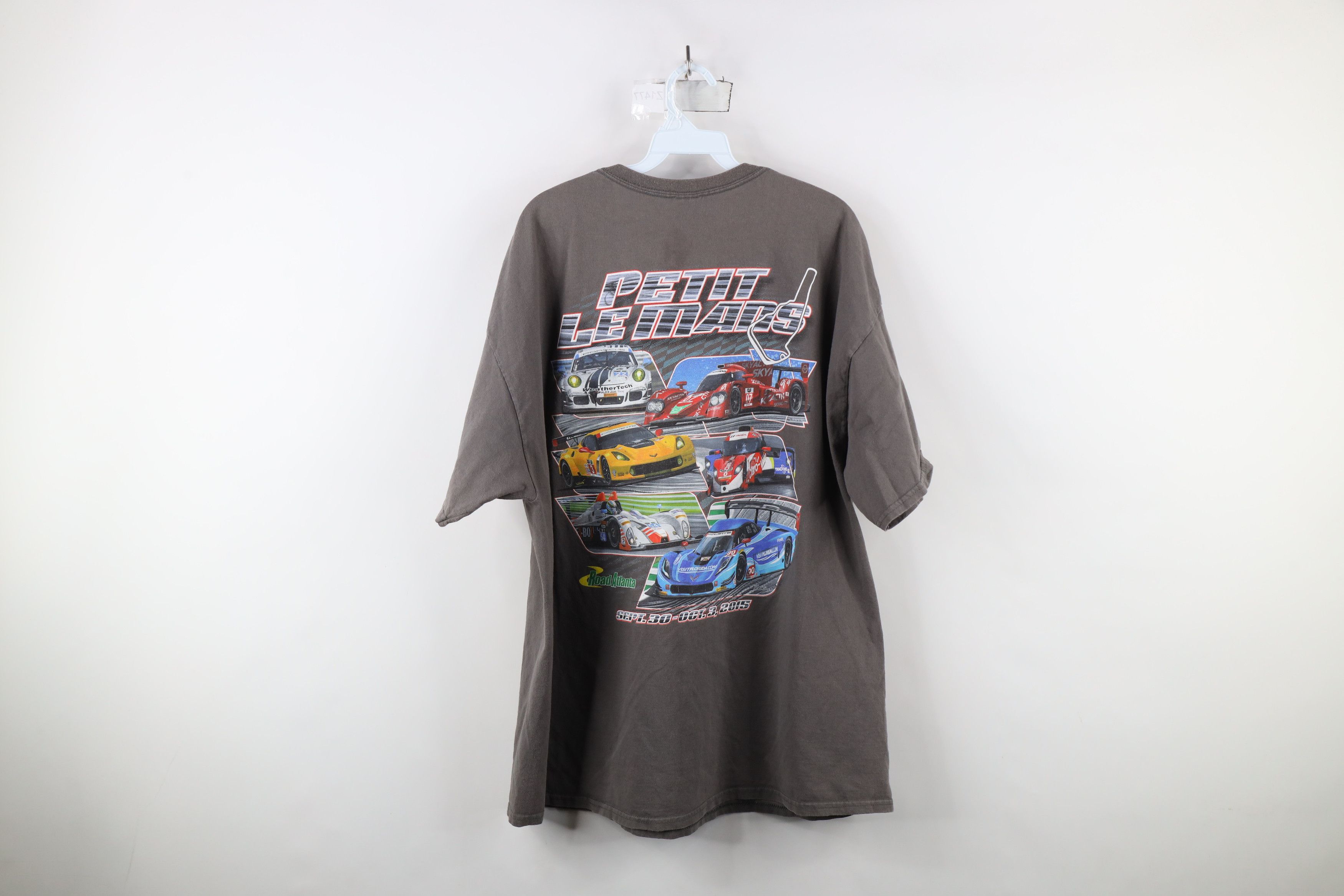 Vintage Vintage 2015 Petit Le Mans Endurance Car Racing T-Shirt Gray Size US XXL / EU 58 / 5 - 11 Thumbnail