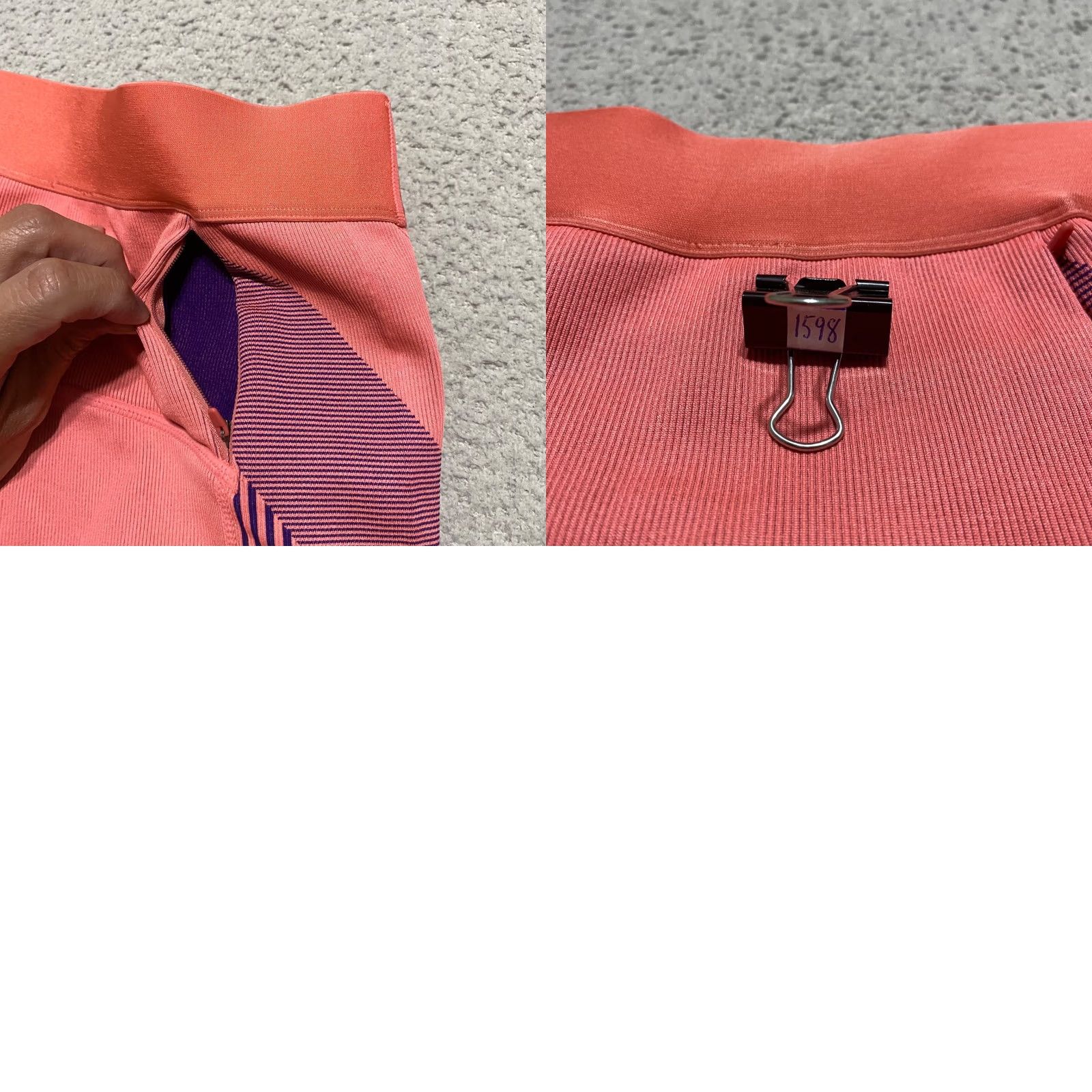 Fabletics Fabletics Pink Stripe Short High Waisted Womens M Shorts Pink Stripe High Waisted Seamless Bicycle Athletic Lightweight UV Moisture Wicking 90s? Size 32" / US 10 / IT 46 - 8 Thumbnail