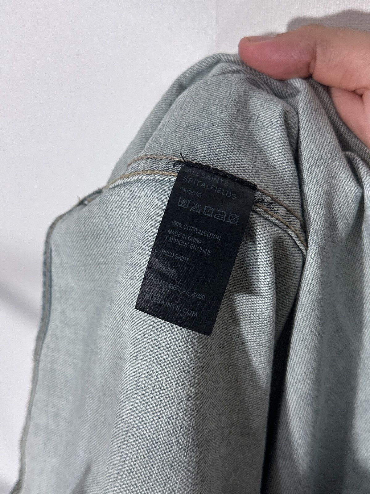 Allsaints AllSaints Spitalfields Reed Shirt Denim Size US M / EU 48-50 / 2 - 6 Thumbnail