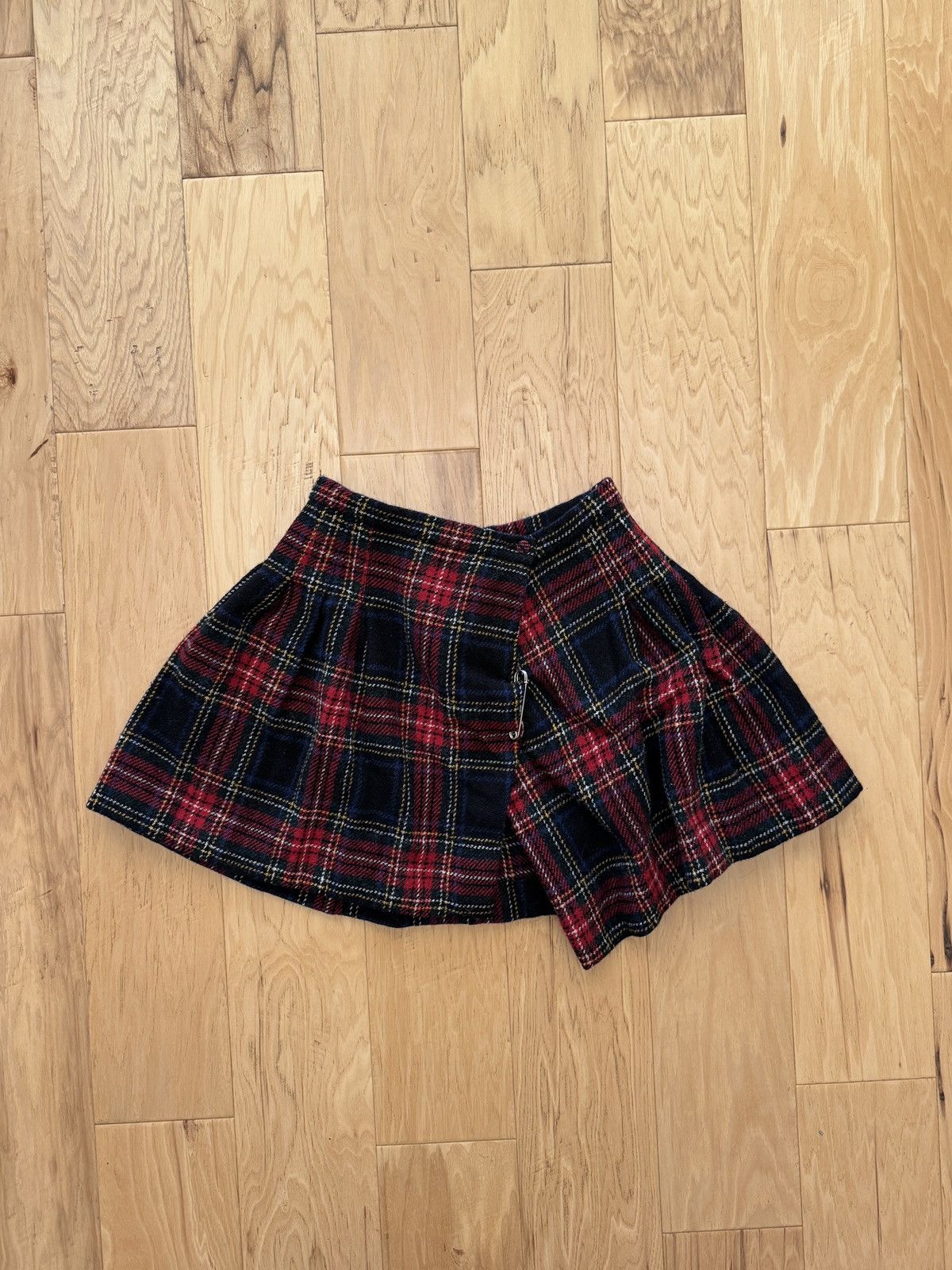 Saint Laurent Paris Saint Laurent Runway FW 14 Tartan Wool Skirt Sz 40 Size 27" / US 4 / IT 40 - 2 Thumbnail
