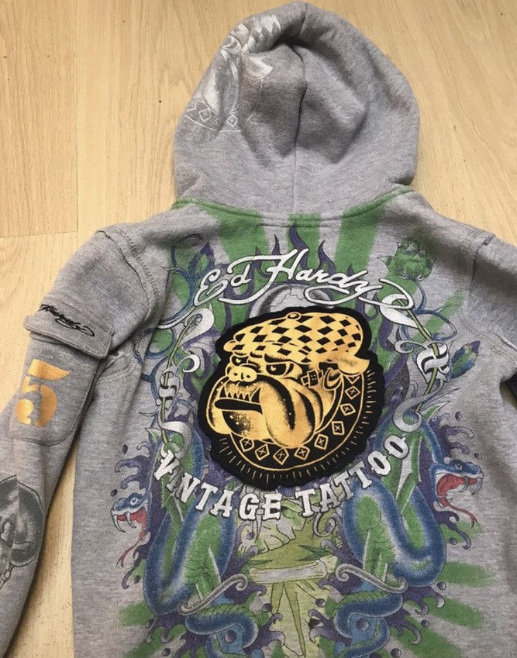 Ed Hardy Ed hardy made in usa vintage 90s archive bulldog very rare Size XXS / US 00 / IT 34 - 3 Thumbnail