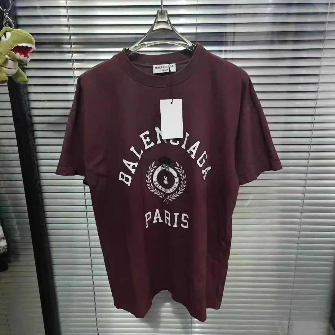 Balenciaga Balenciaga Distressed Wheat Short Sleeve Tee XS Size XS / US 0-2 / IT 36-38 - 1 Thumbnail