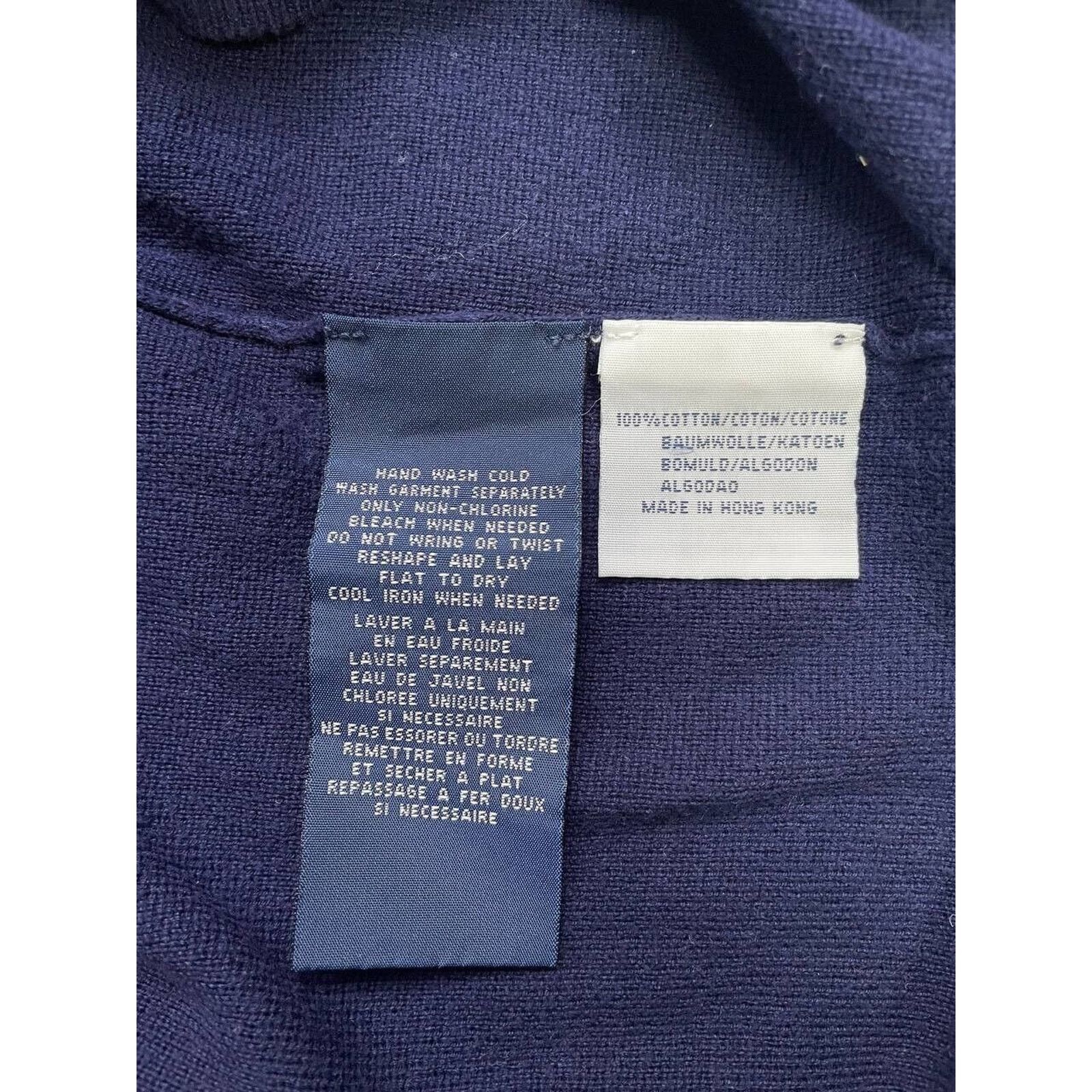 Polo Ralph Lauren × Ralph Lauren × Vintage Vintage Ralph Lauren Polo Golf Navy V-Neck Sweater Pullover Size US XXL / EU 58 / 5 - 4 Thumbnail