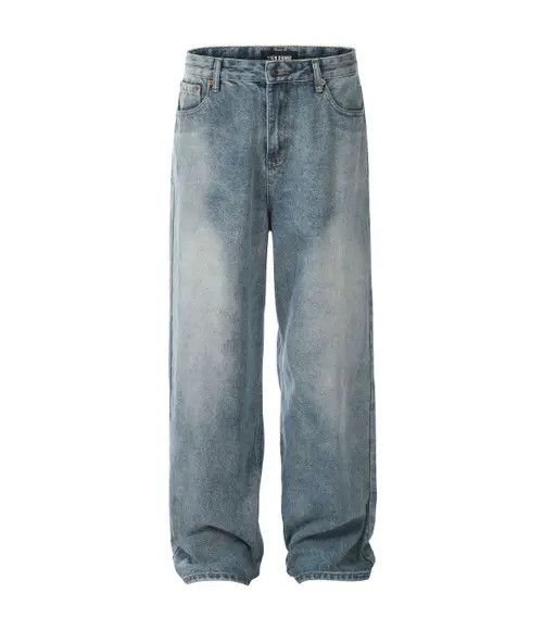 Other American retro washed wide-leg simple loose men's jeans Size US 32 / EU 48 - 6 Thumbnail