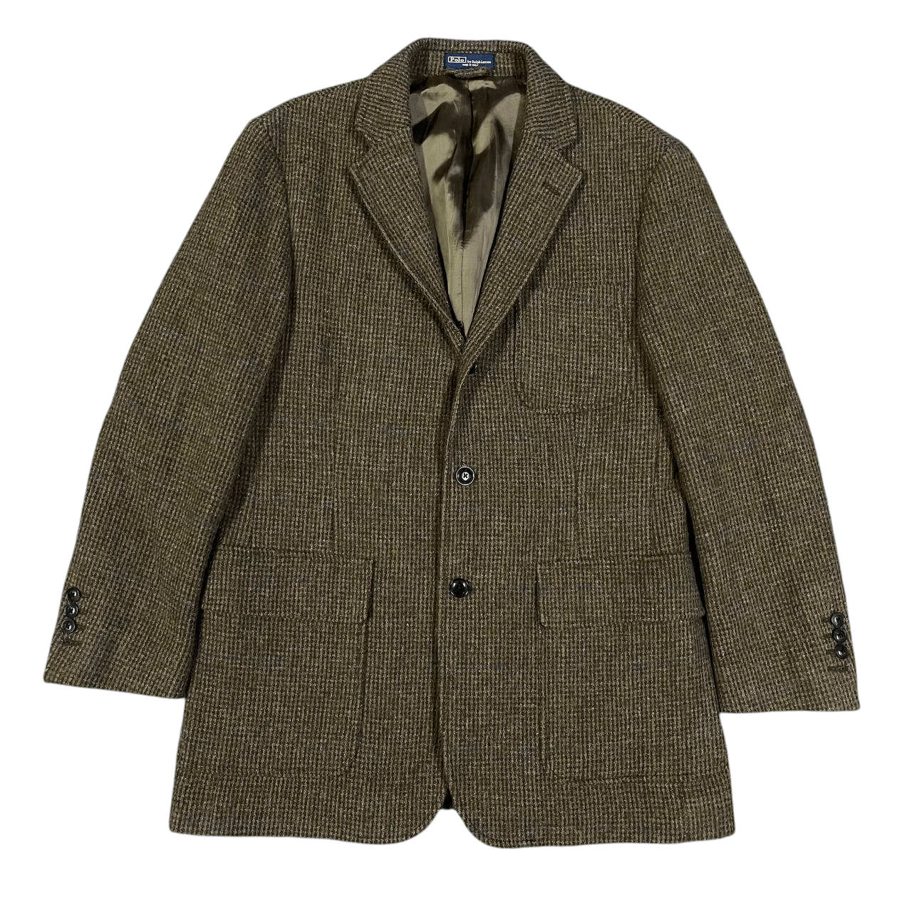 Polo Ralph Lauren Vintage Polo Ralph Lauren Tweed Coat Blazer Size US M / EU 48-50 / 2 - 1 Thumbnail