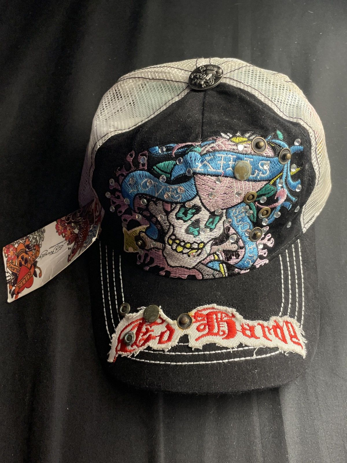 00's Christian Audigier キャップ Ed Hardy Vintage Y2K 2000s Ed Hardy by Christian Audigier Cap Hat