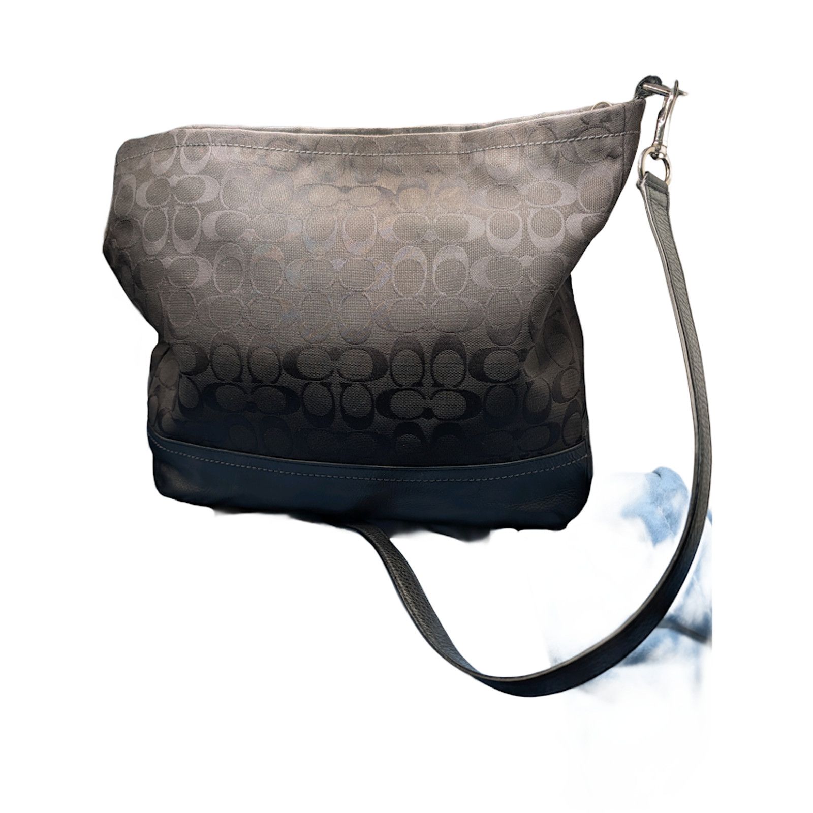 Coach COACH Crossbody Black Signature Canvas Leather Accent Chrome Size ONE SIZE - 4 Thumbnail